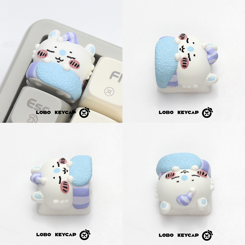 Keycap Lobo Artisan Chiikawa Pijama