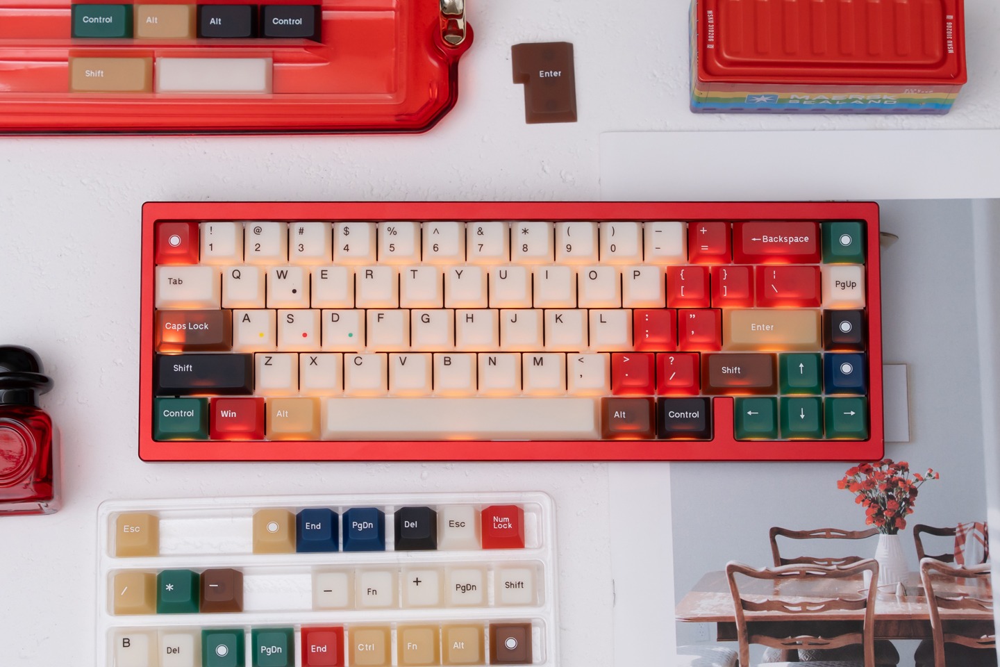 Keycap Mintcaps Cherry Mixed Light Fog Transparent PC