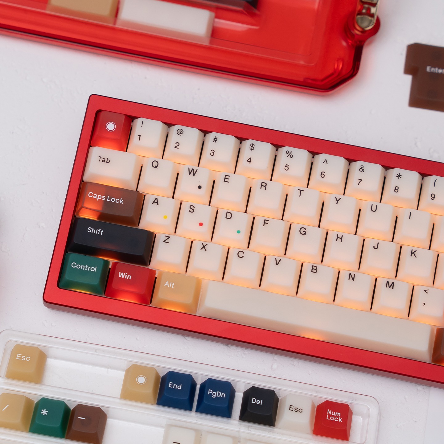 Keycap Mintcaps Cherry Mixed Light Fog Transparent PC