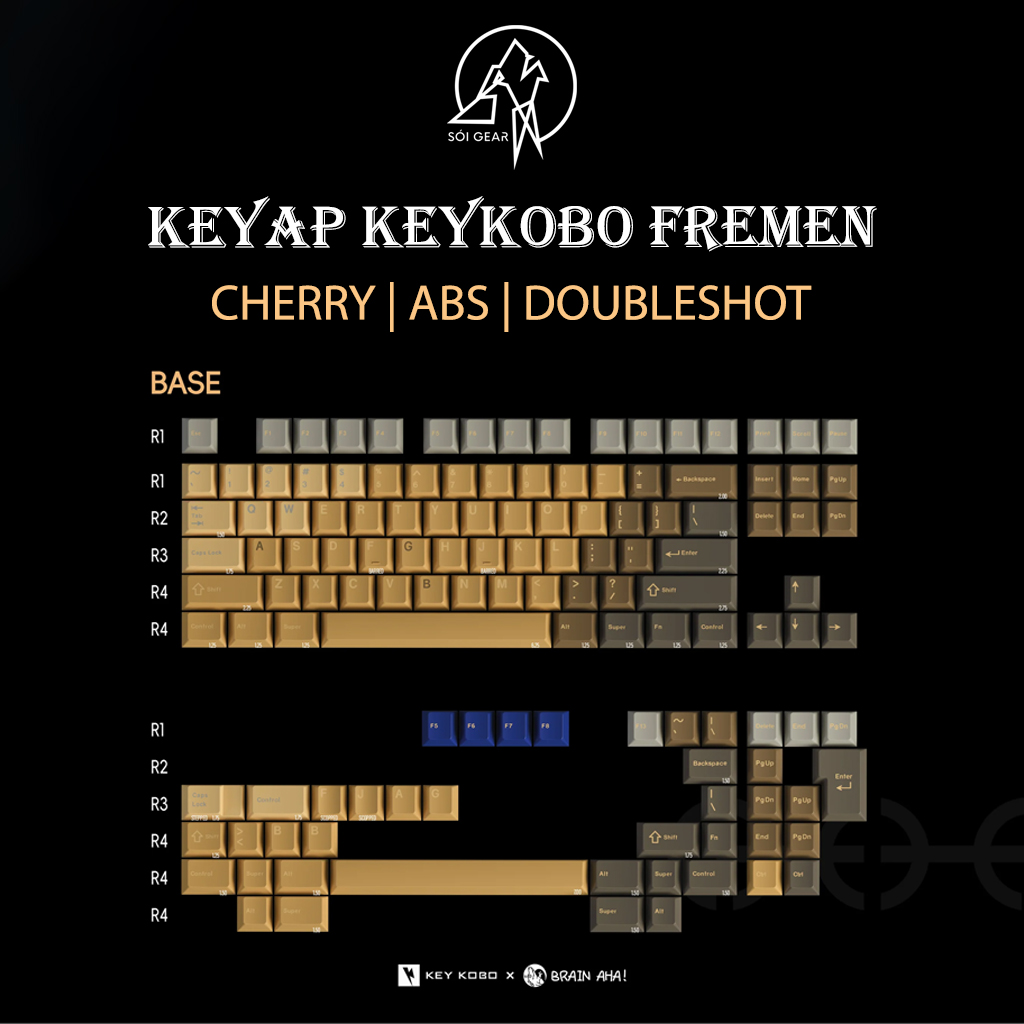 Keycap Cherry KeyKobo Fremen ABS Doubleshot