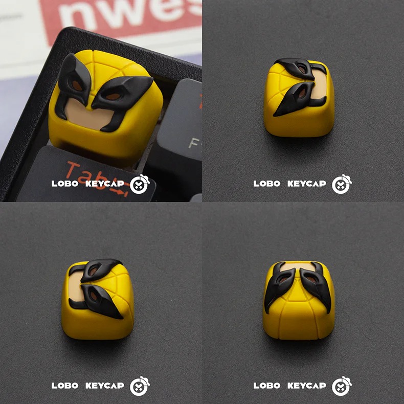 [In-stock] Keycap Artisan Lobo Deadpool & Wolverine (xuyên LED)