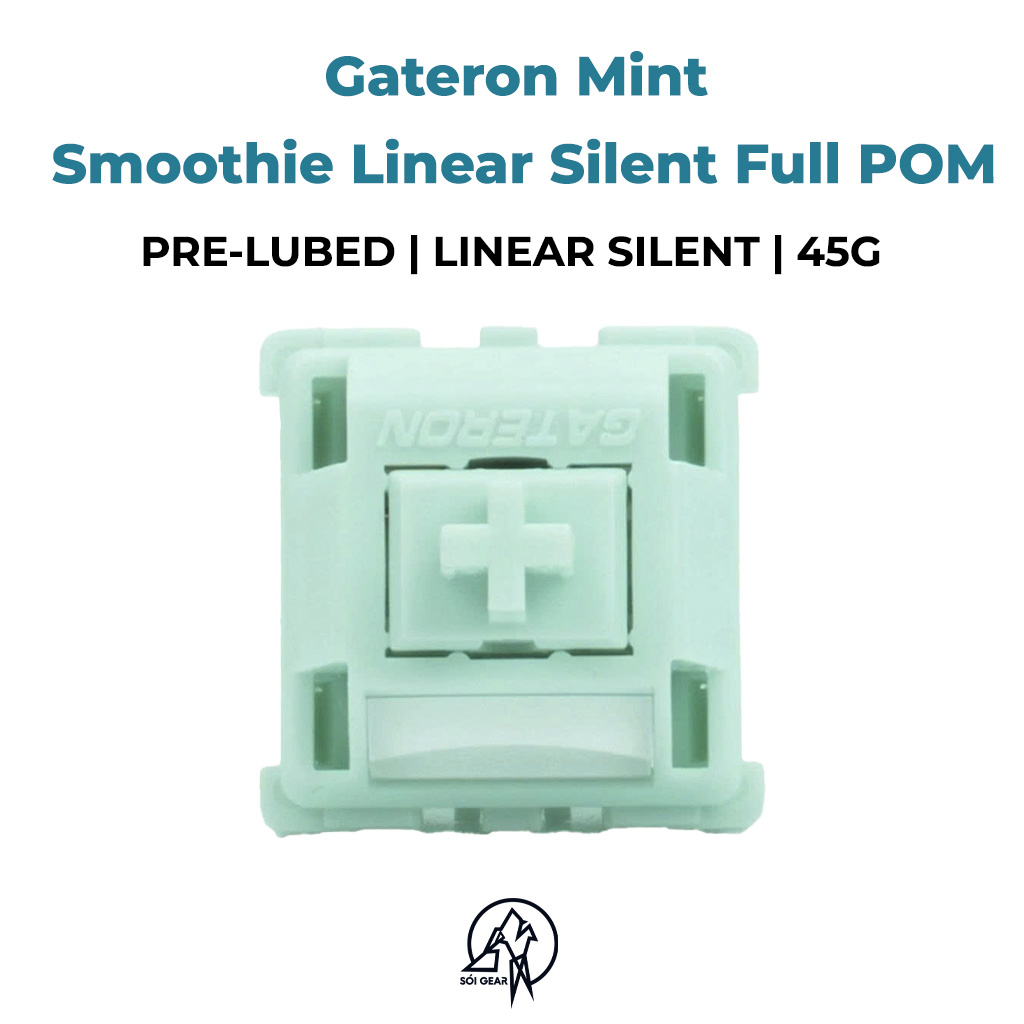 Switch Gateron Mint Smoothie Linear Silent Full POM
