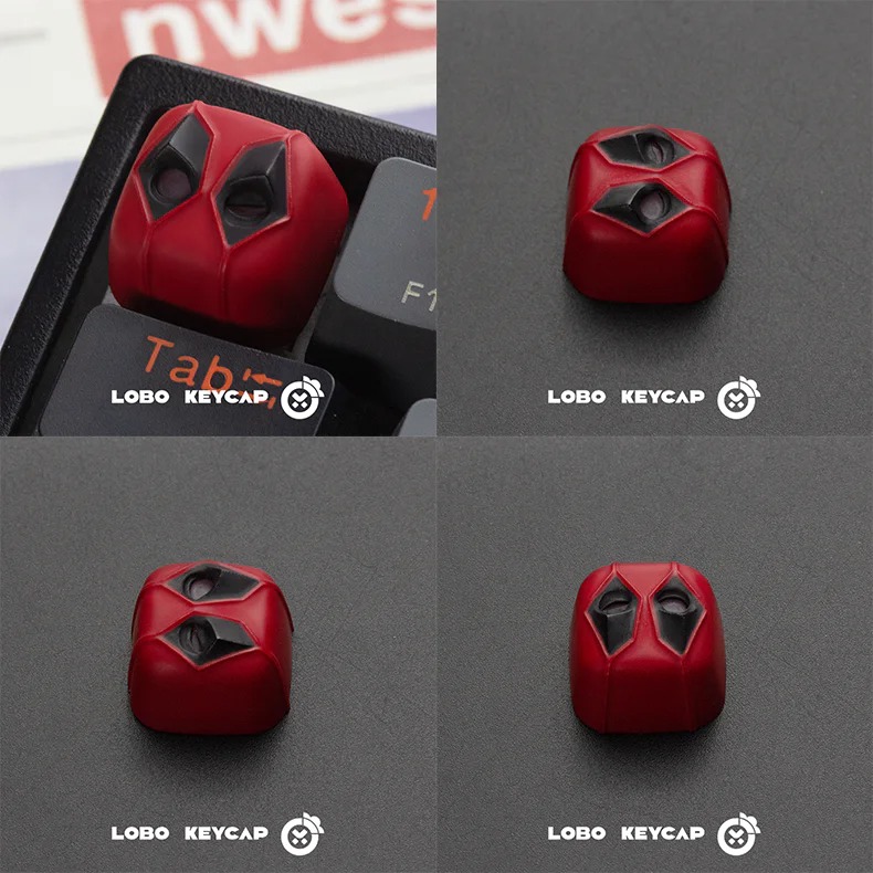 [In-stock] Keycap Artisan Lobo Deadpool & Wolverine (xuyên LED)