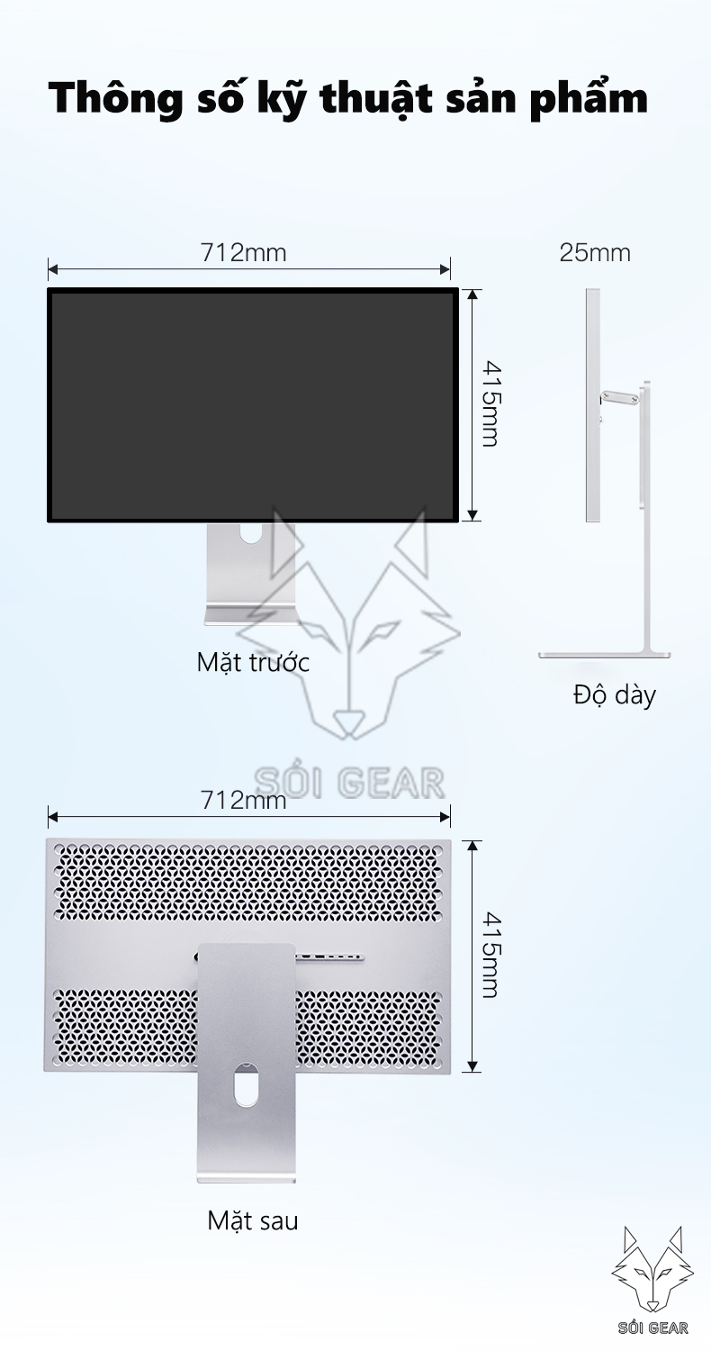 Màn hình Kuycon G32P (32 inch/6K/IPS/60hz/Màn gương)
