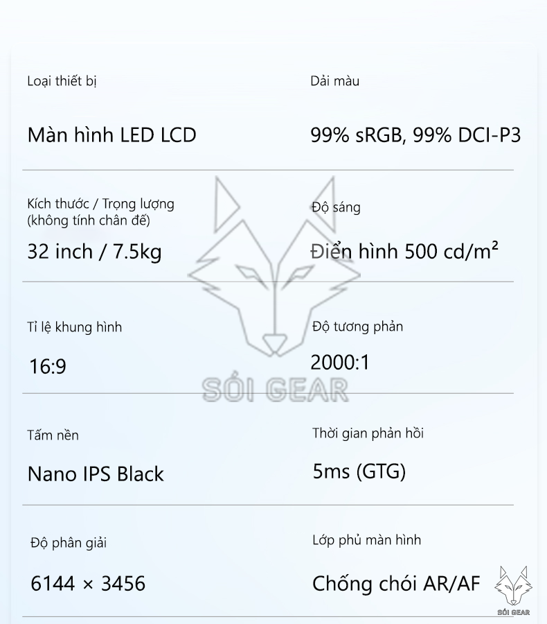 Màn hình Kuycon G32P (32 inch/6K/IPS/60hz/Màn gương)