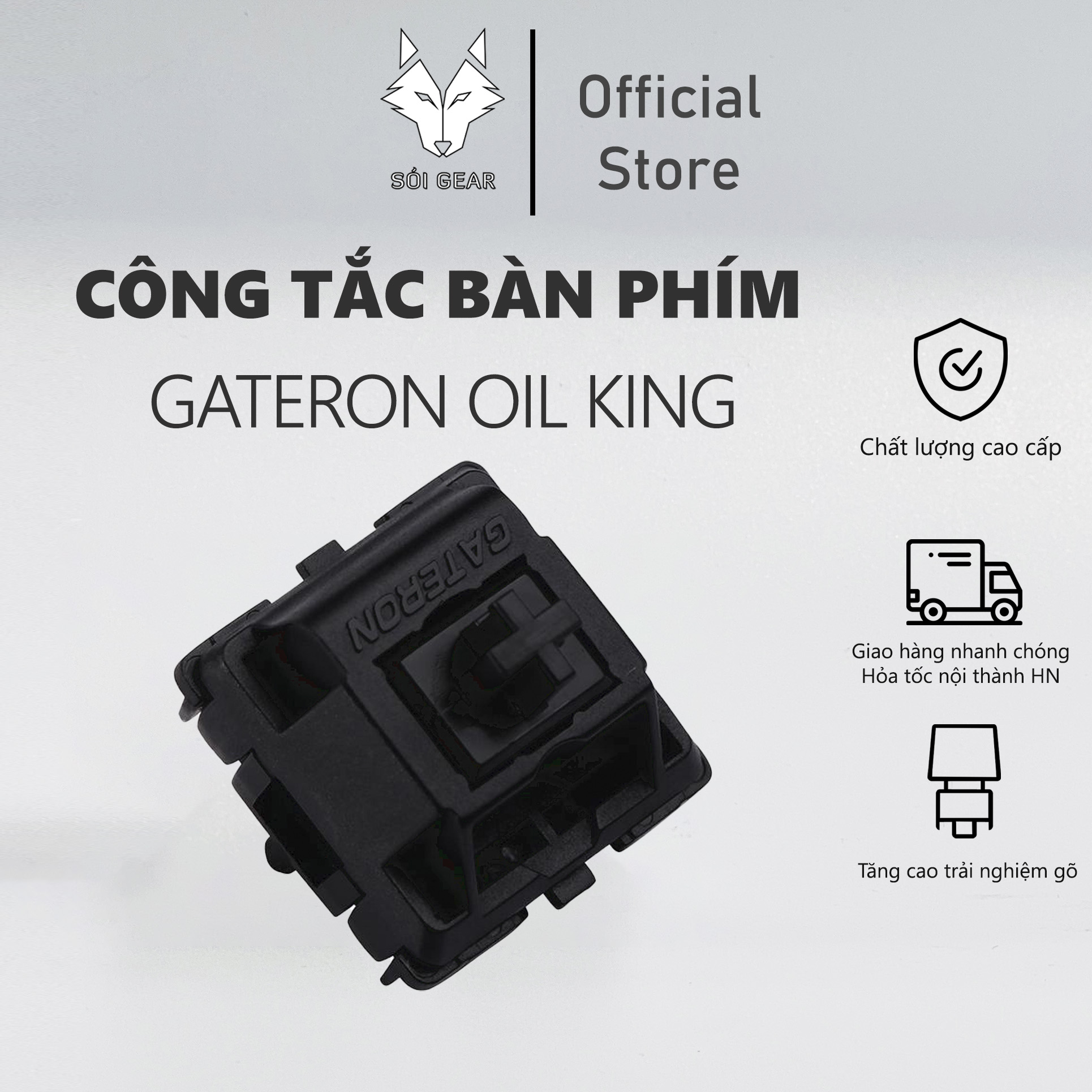 [In Stock] Công tắc bàn phím cơ Switch Gateron Oil King