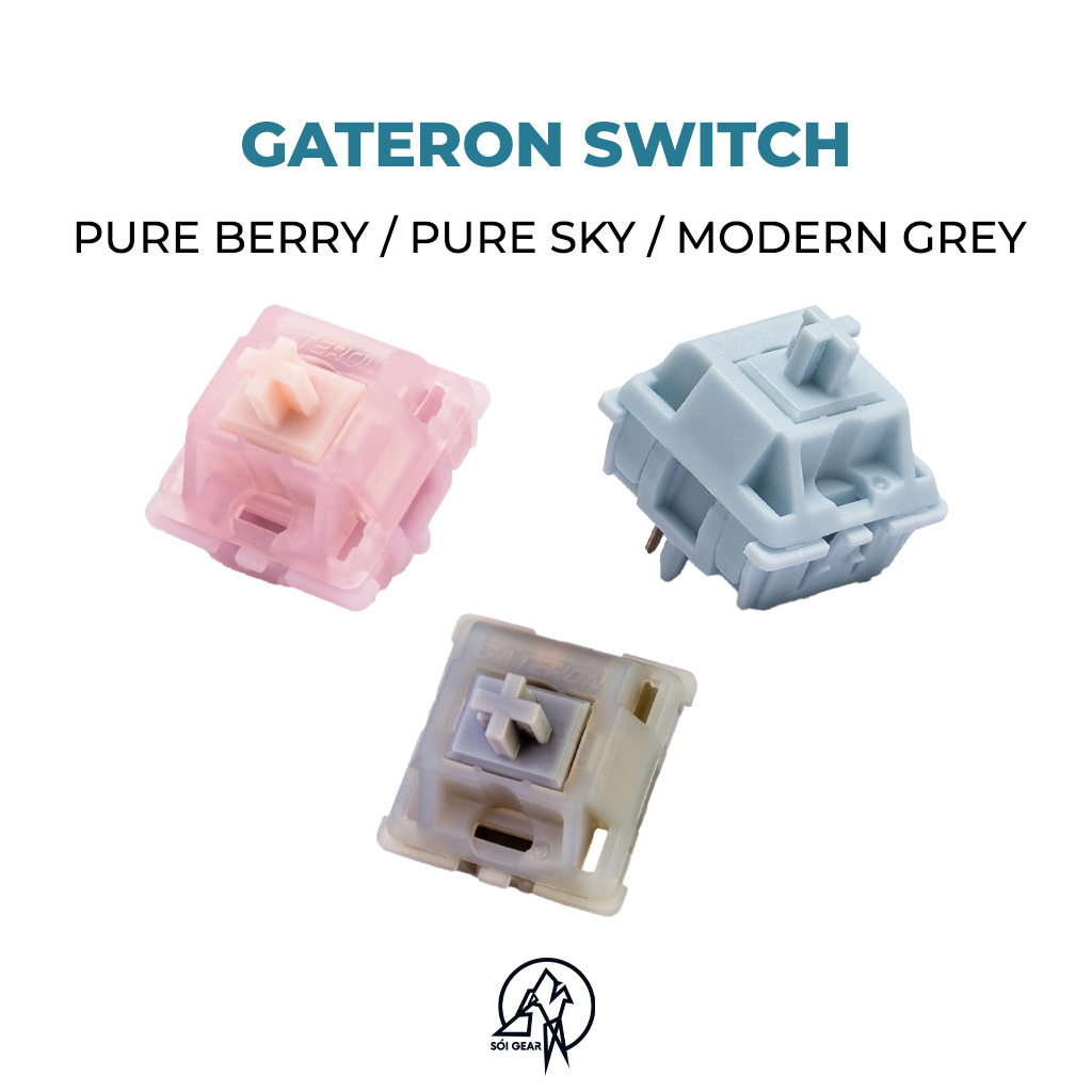 Switch Linear Gateron Pure Berry/Modern Grey/Pure Sky