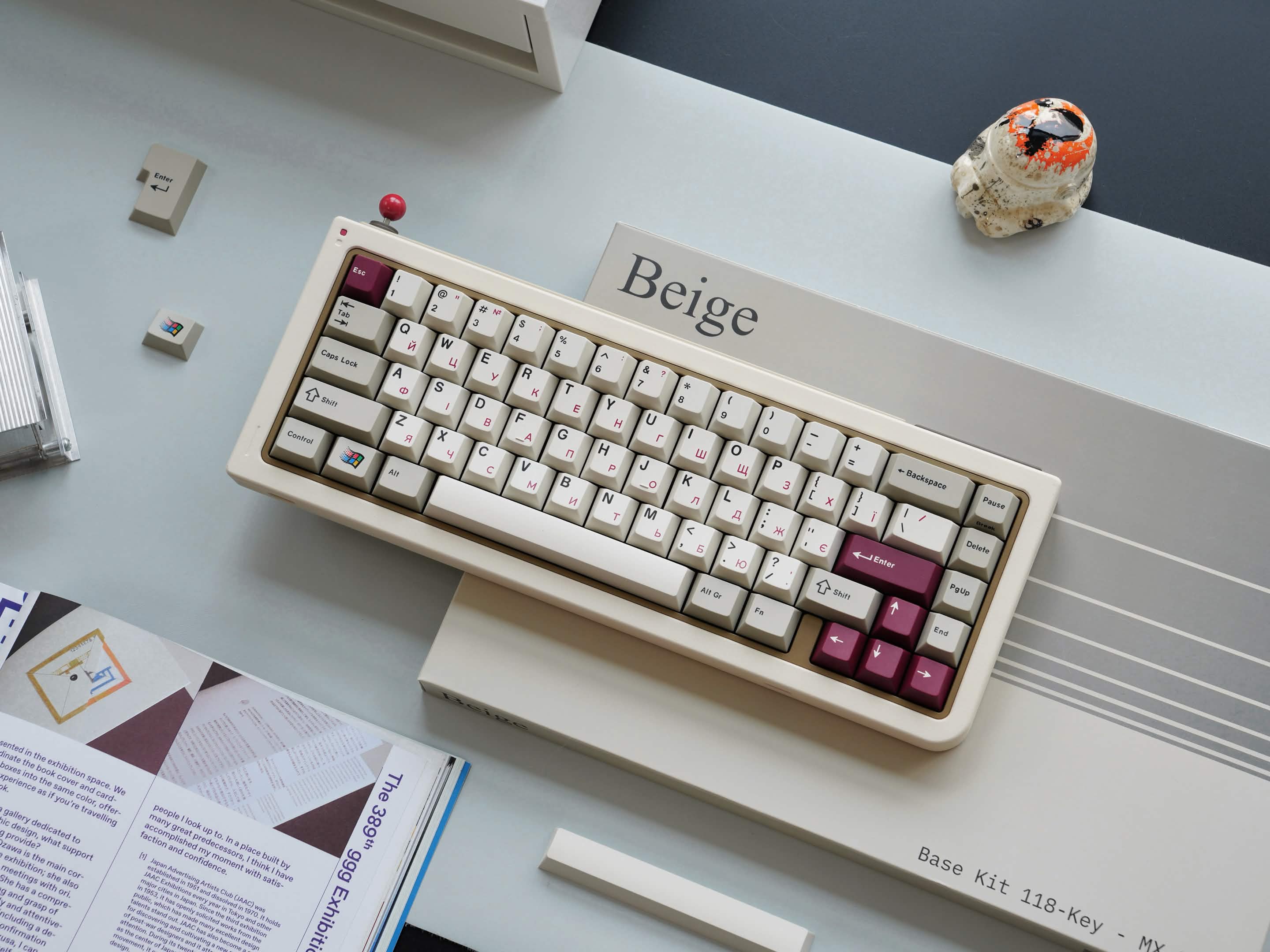 Keycap Keykobo Beige Cherry ABS Doubleshot