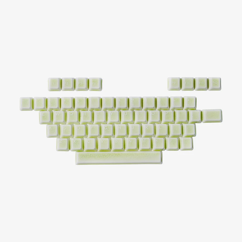 Keycap sứ Cerakey V2 - Green Crazed