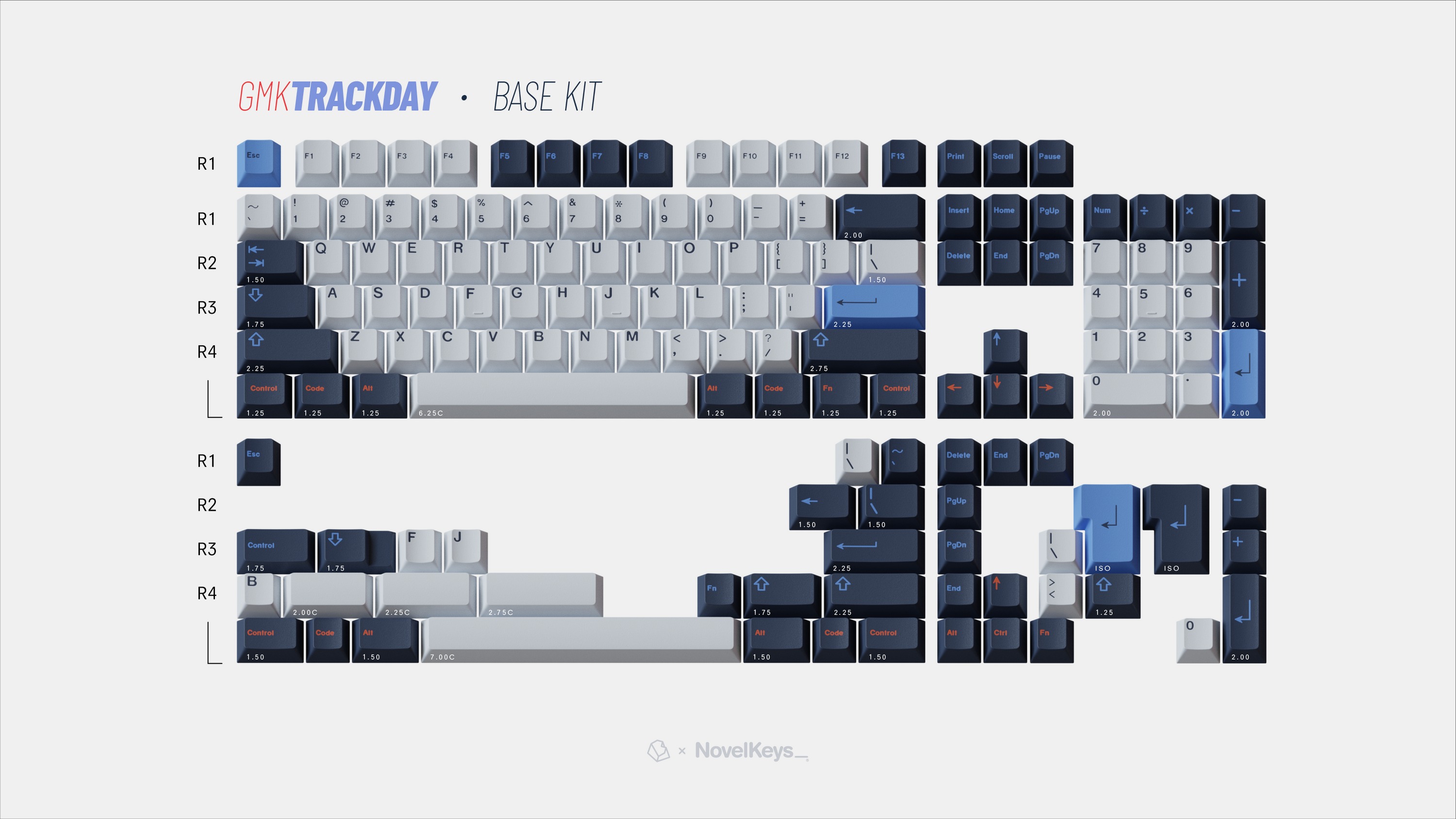 Keycap Cherry GMK TRACKDAY