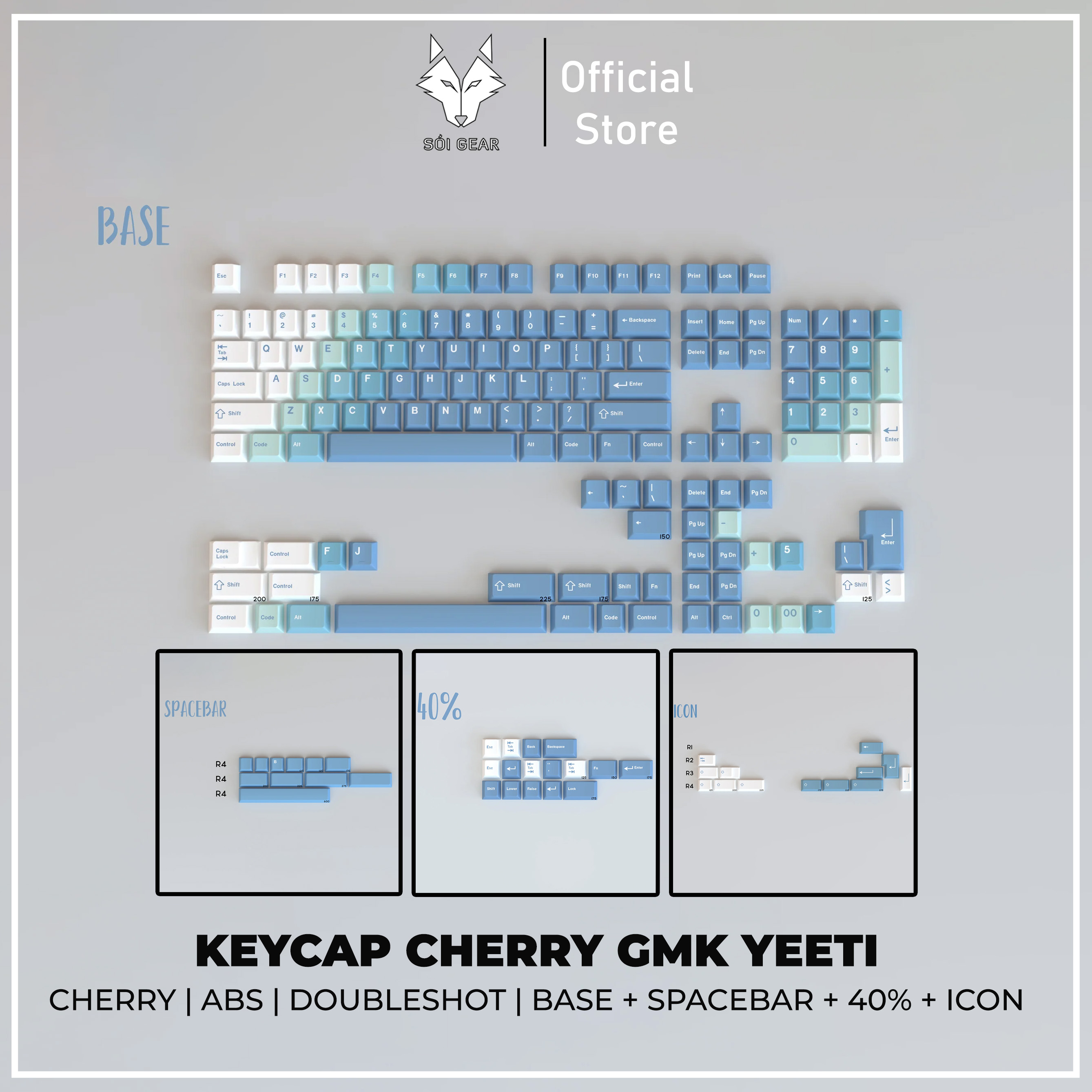 Keycap Cherry GMK Yeeti