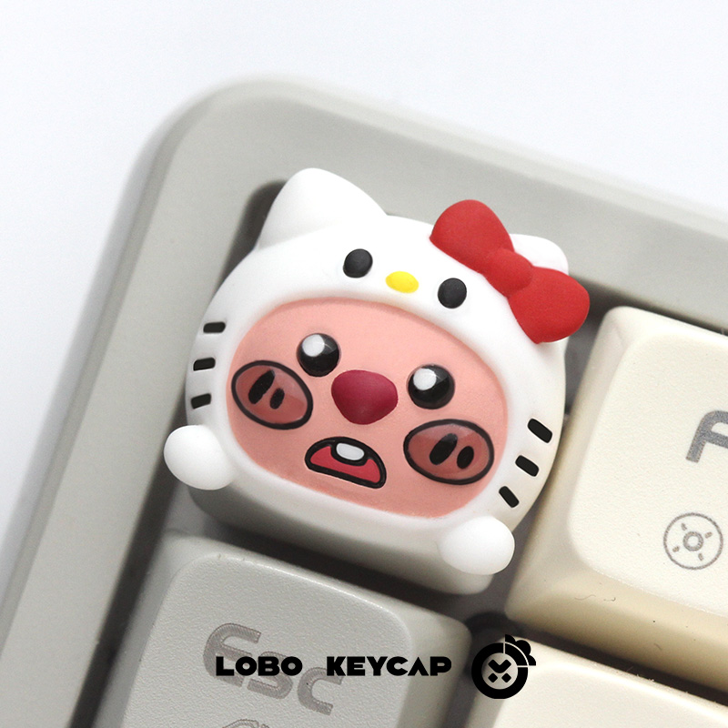 Keycap Lobo Artisan Loopy Đội mũ