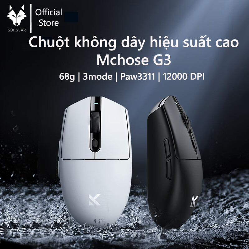 [Instock] Chuột Gaming Mchose G3A Wireless