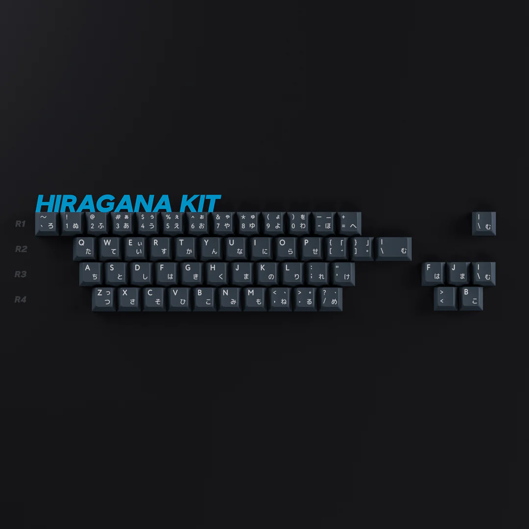 Keycap PBTFANS UMBRA Hiragana kit