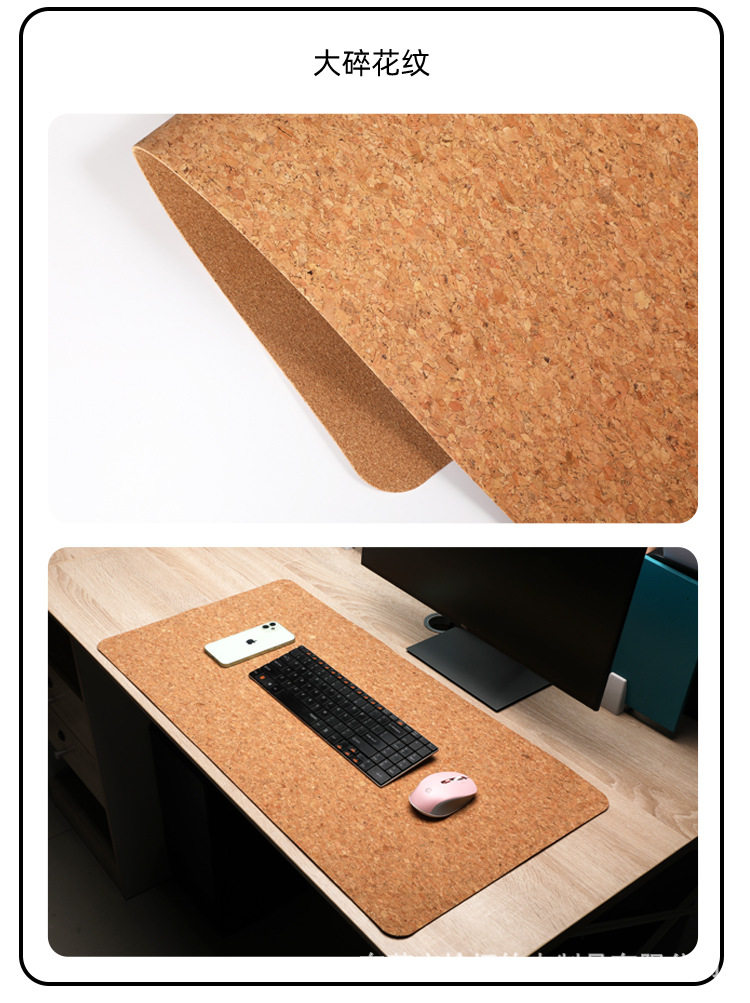 Deskmat gỗ Cork chống trượt