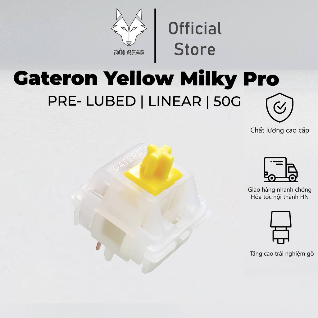 Switch Gateron Yellow Milky Pro Linear