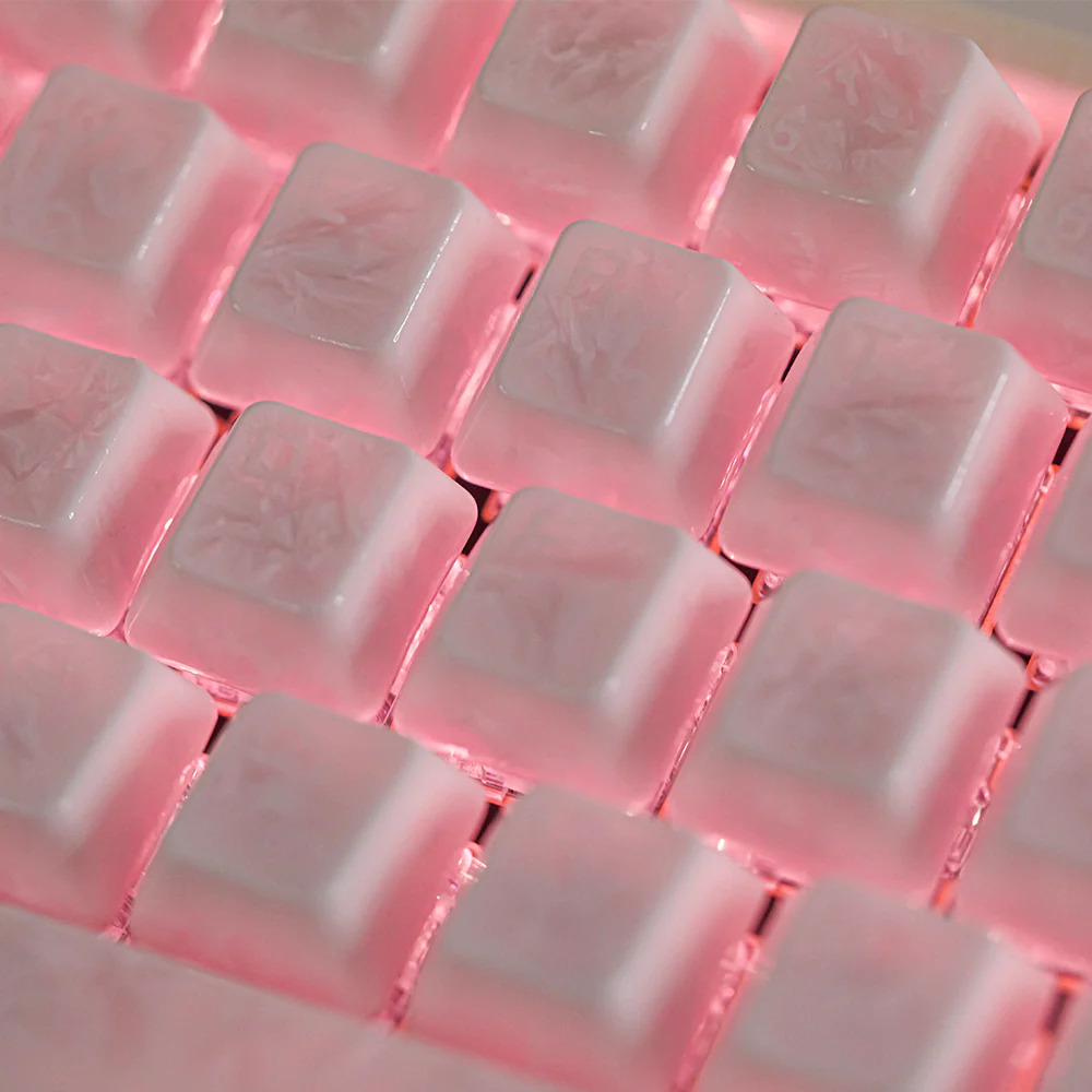 Keycap Sứ Cerakey - Pink Ice Crystal
