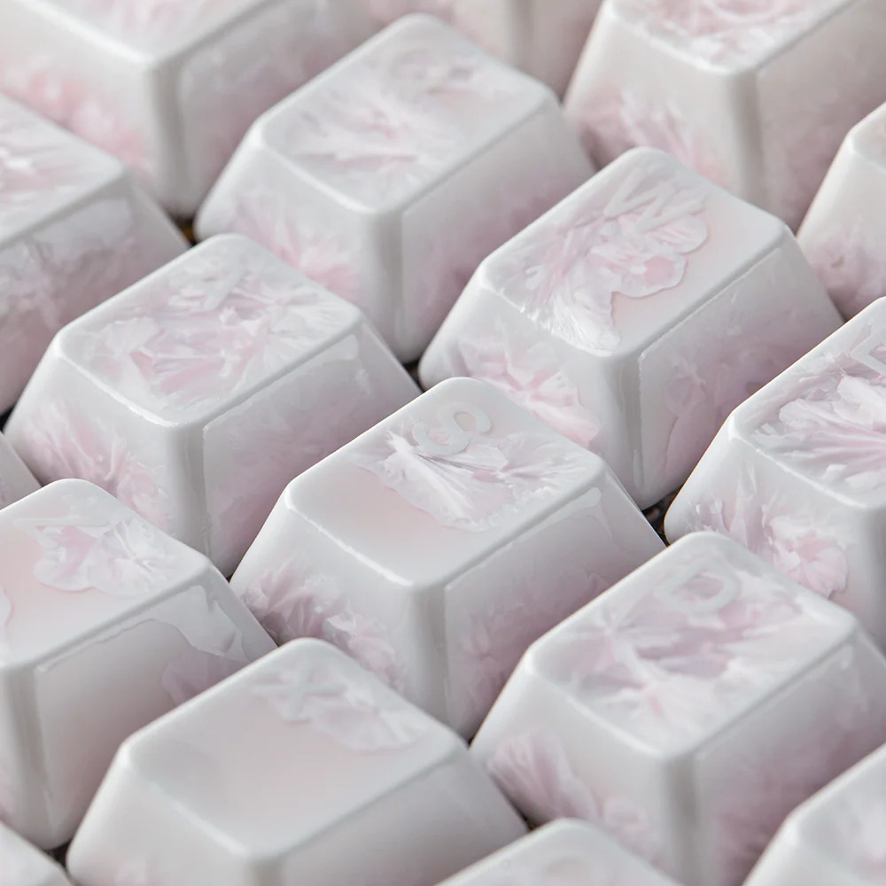 Keycap Sứ Cerakey - Pink Ice Crystal