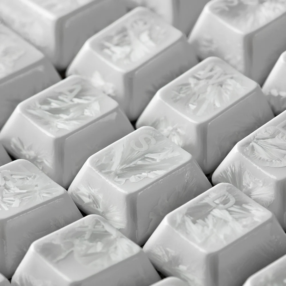 Keycap Sứ Cerakey - White Ice Crystal