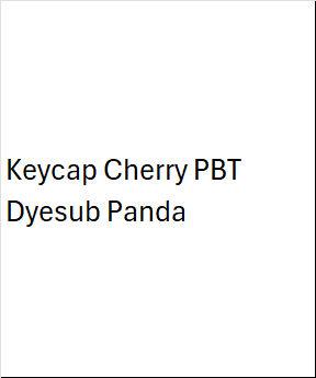 Keycap Cherry PBT Dyesub Panda