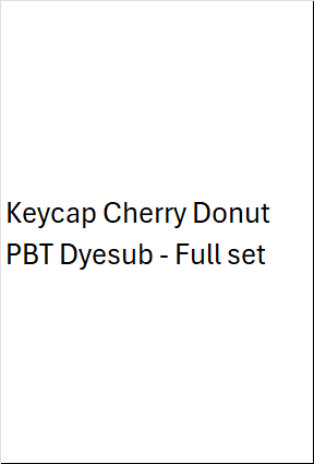 Keycap Cherry Donut PBT Dyesub - Full set