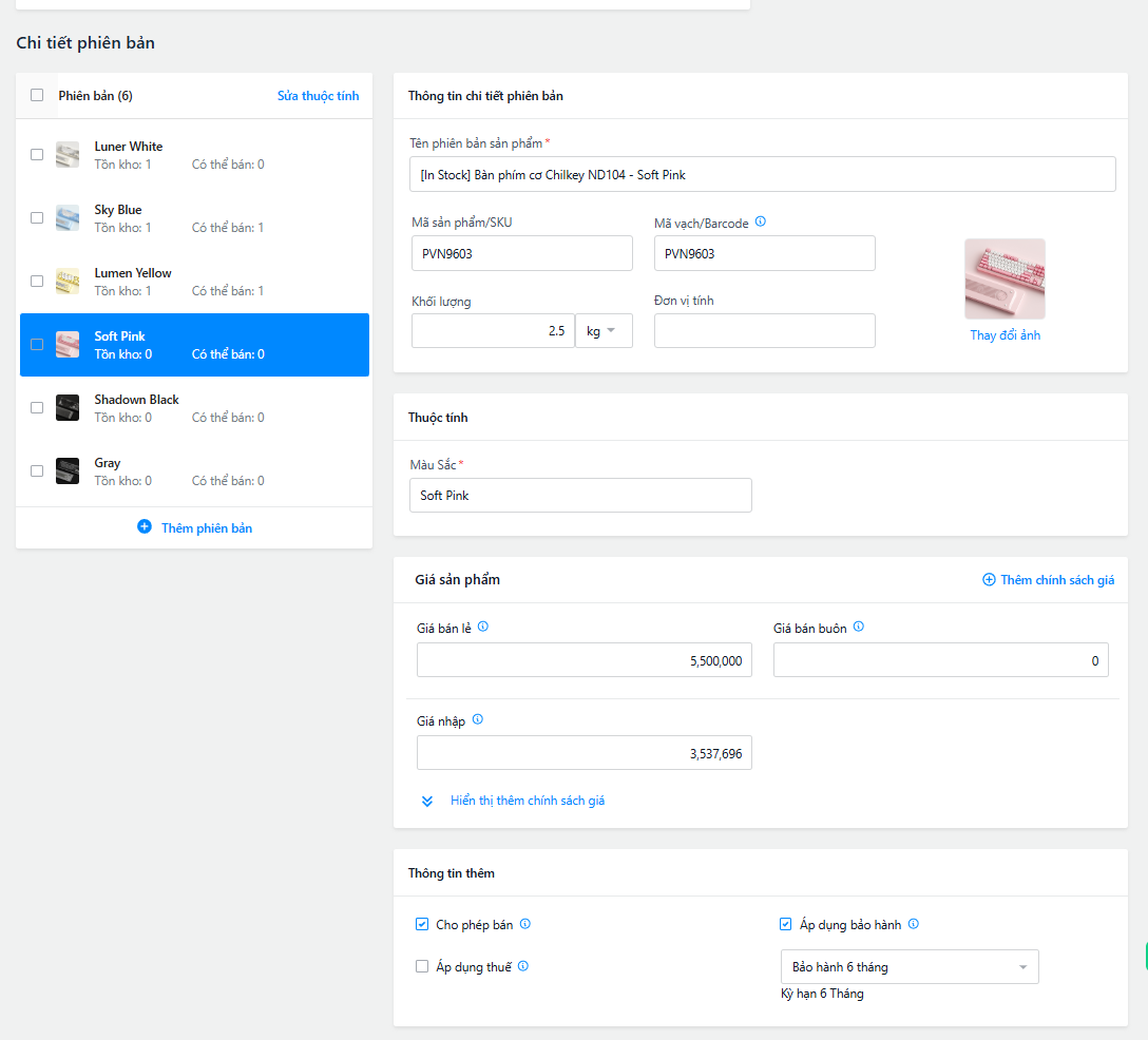 [In Stock] Bàn phím cơ Chilkey ND104