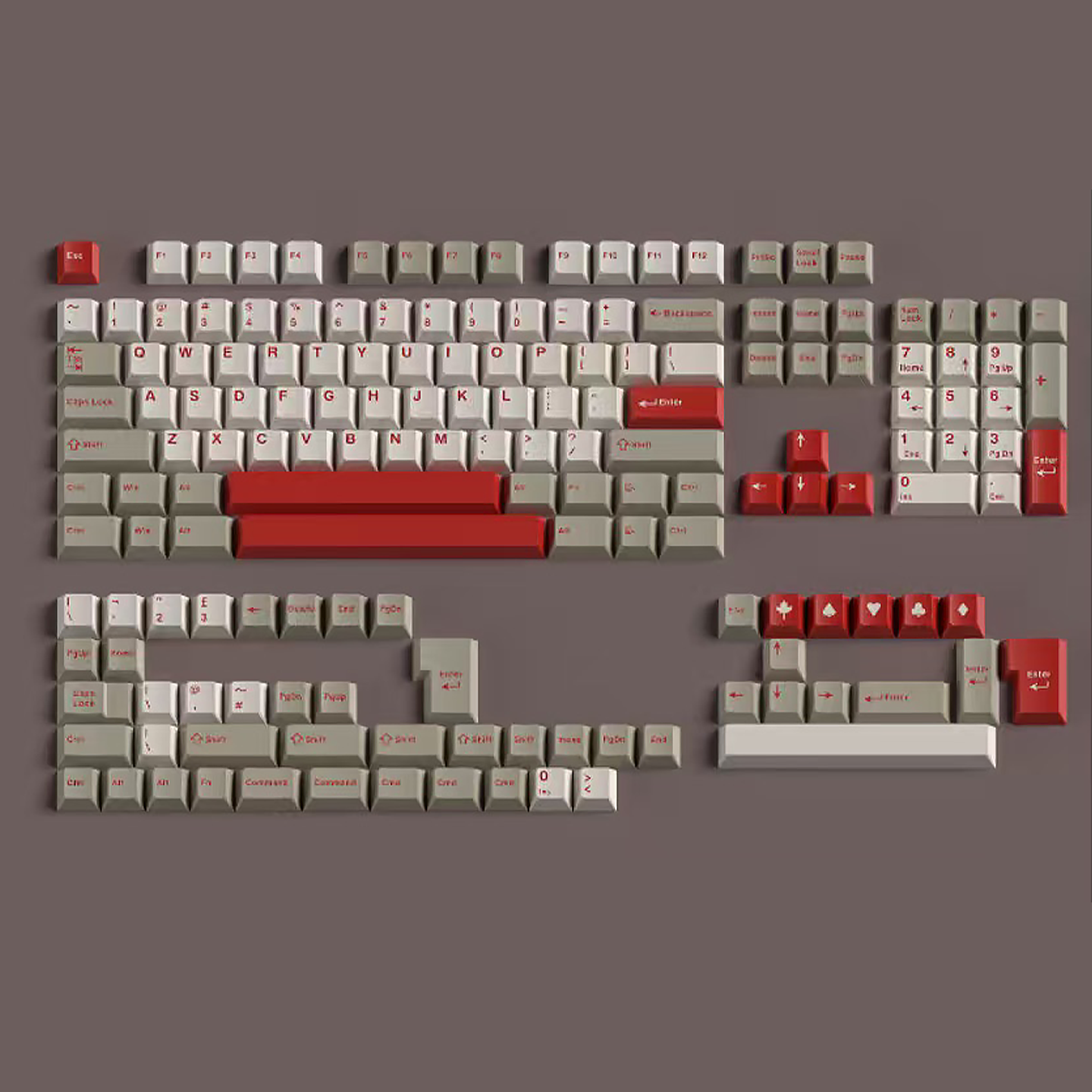 Keycap Mintcaps 9009 Red Cherry ABS doubleshot