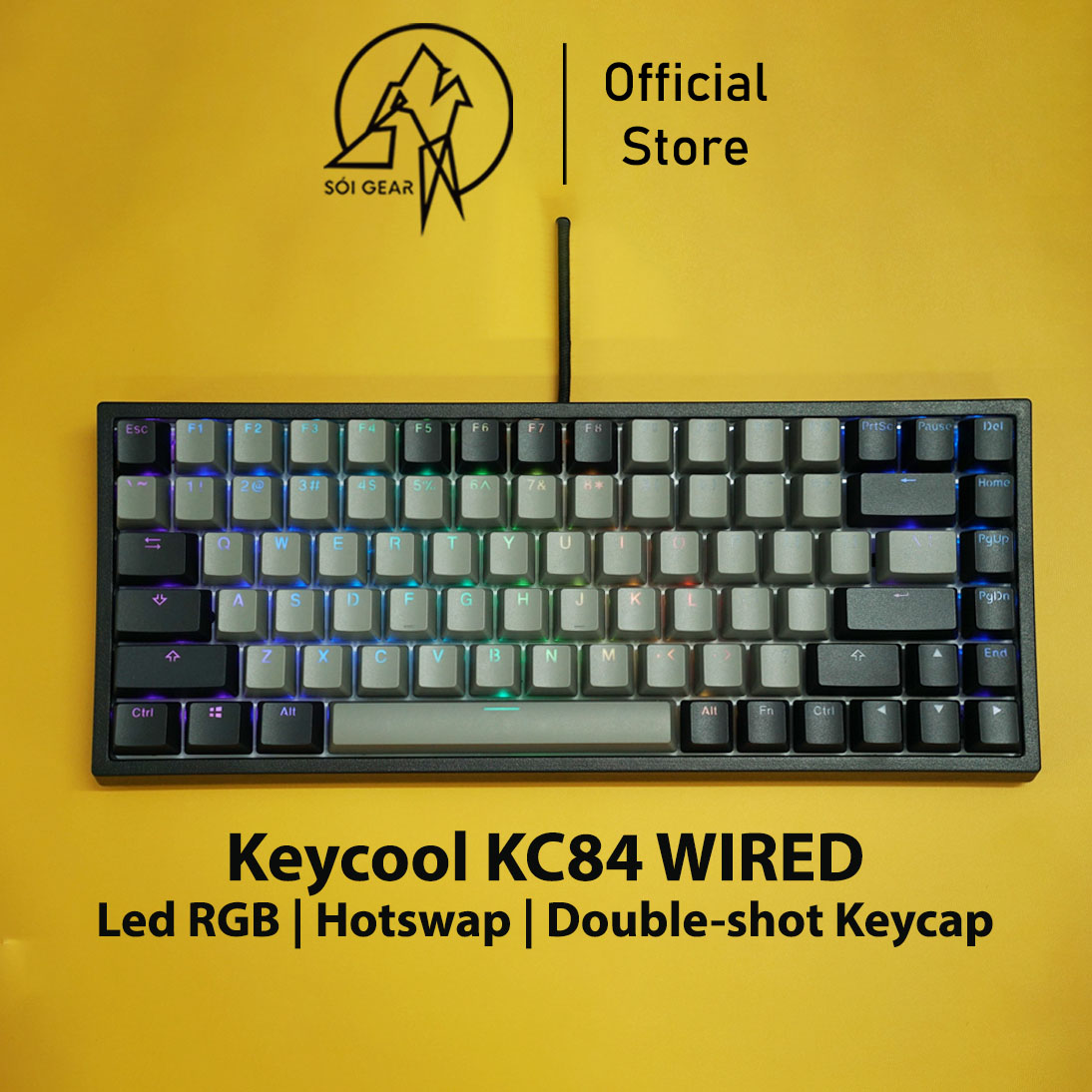 [In Stock] Bàn phím cơ Keycool KC84 Wired