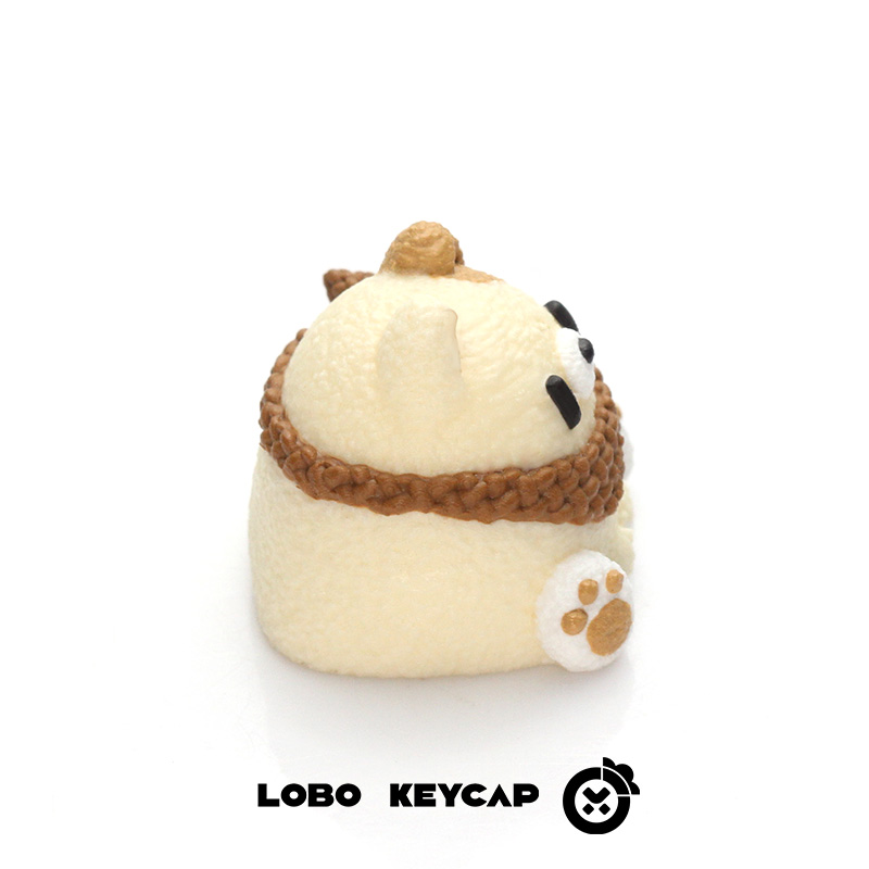 Keycap Lobo Artisan Gấu đeo khăn