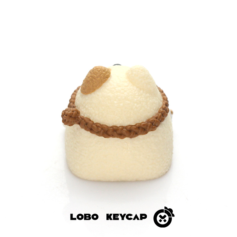 Keycap Lobo Artisan Gấu đeo khăn
