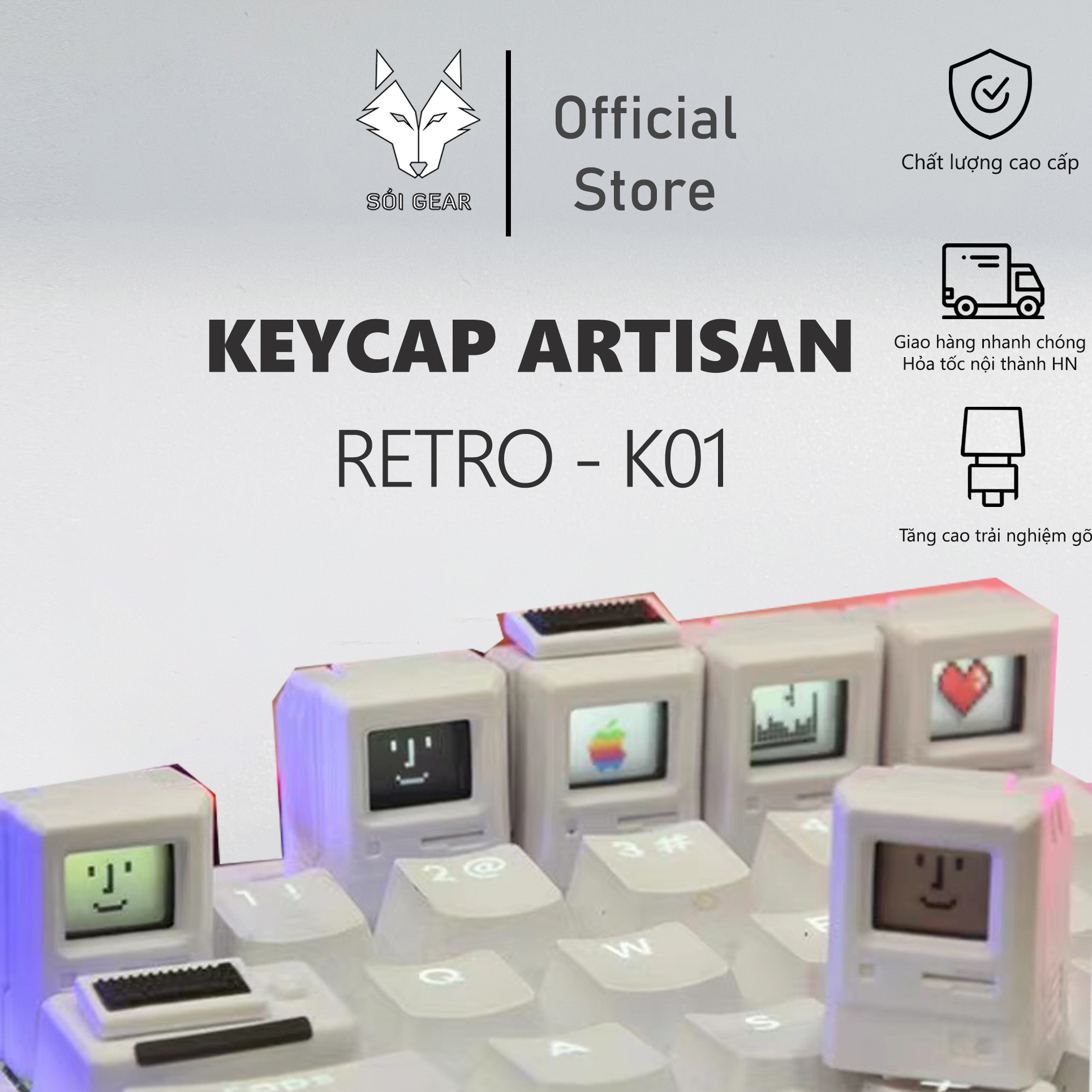 Keycap Artisan Retro K01