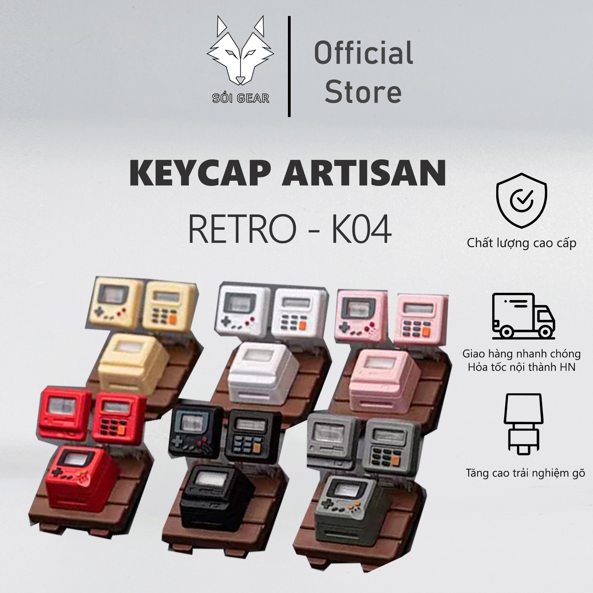 Keycap Artisan Retro K04