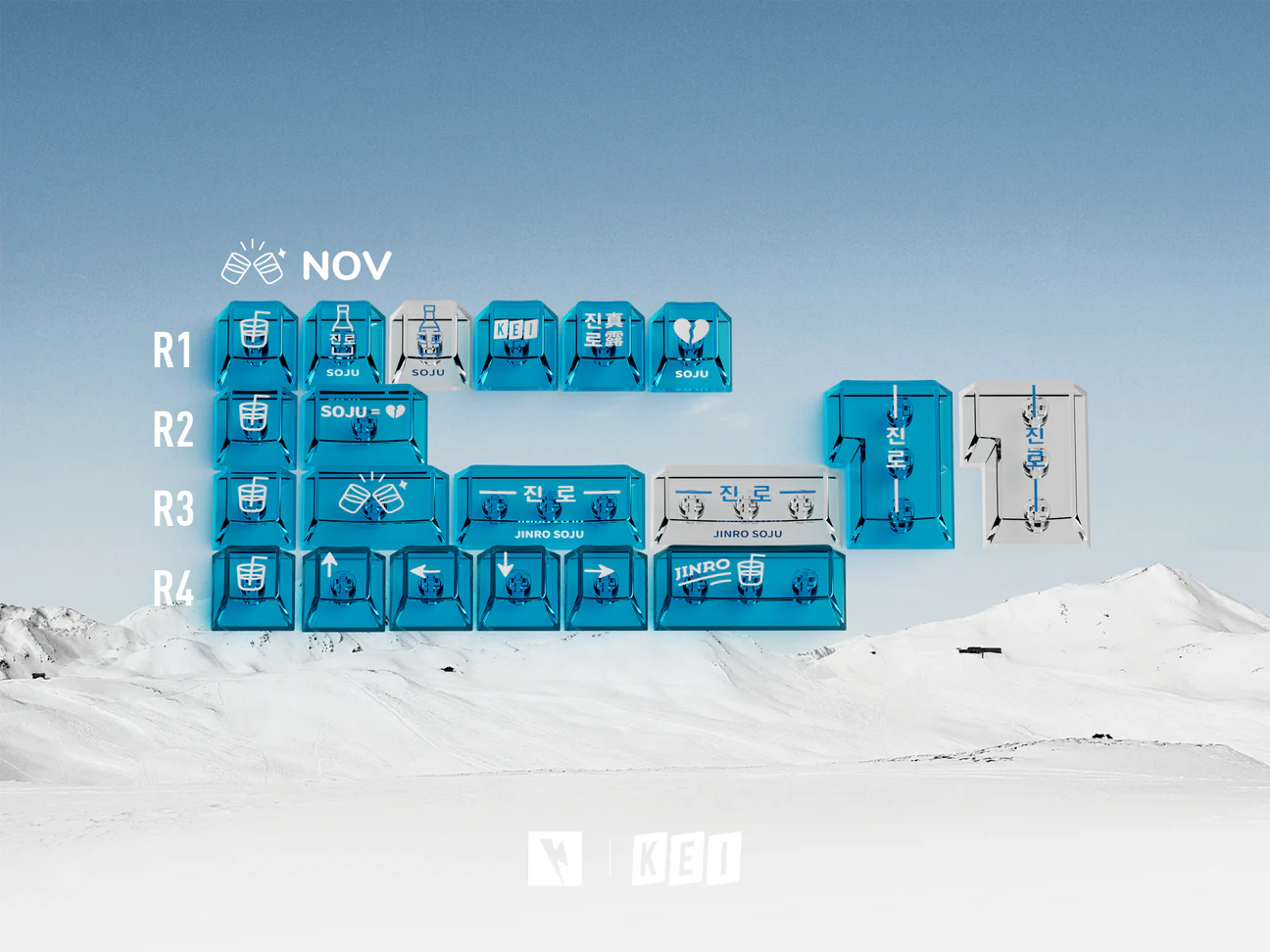 Keycap Cherry KeyKobo SOJU ABS Doubleshot