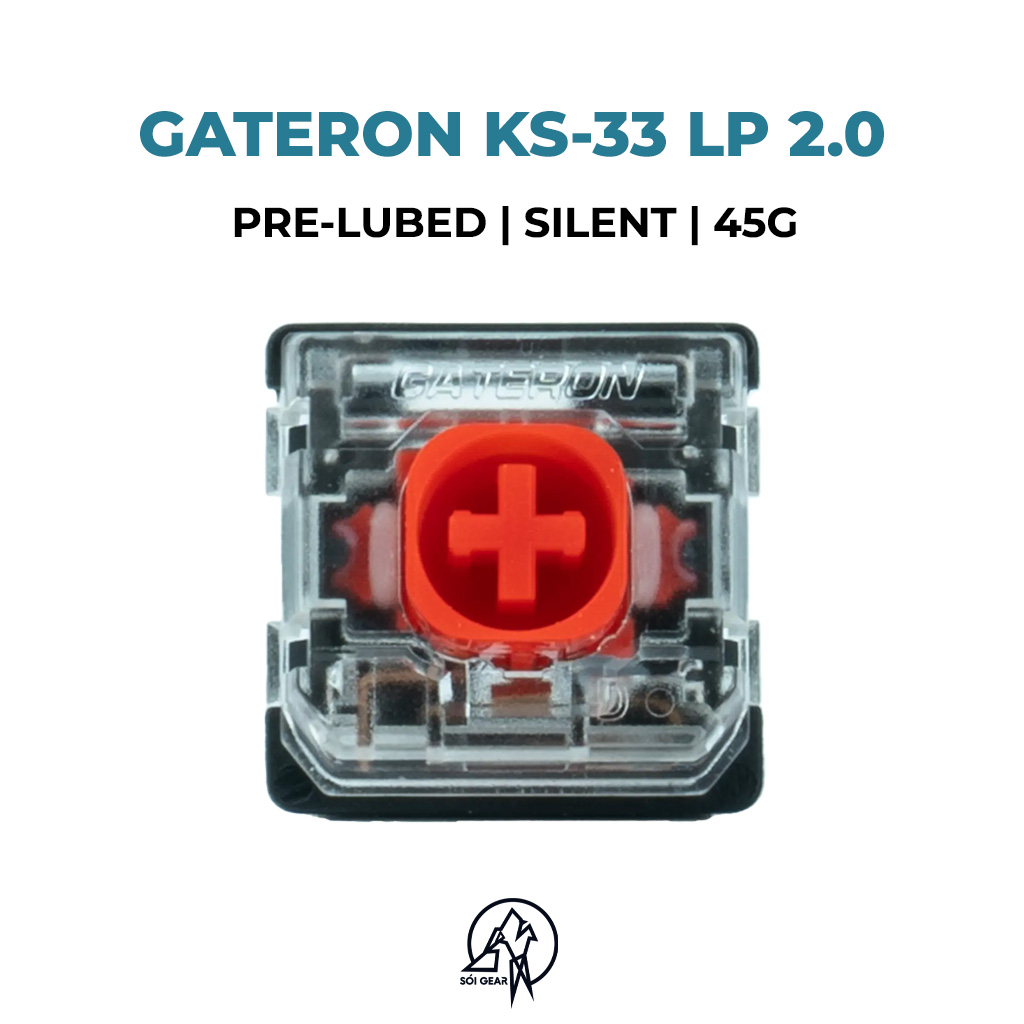 Switch Gateron KS-33 Low Profile 2.0 Mechanical Silent Linear