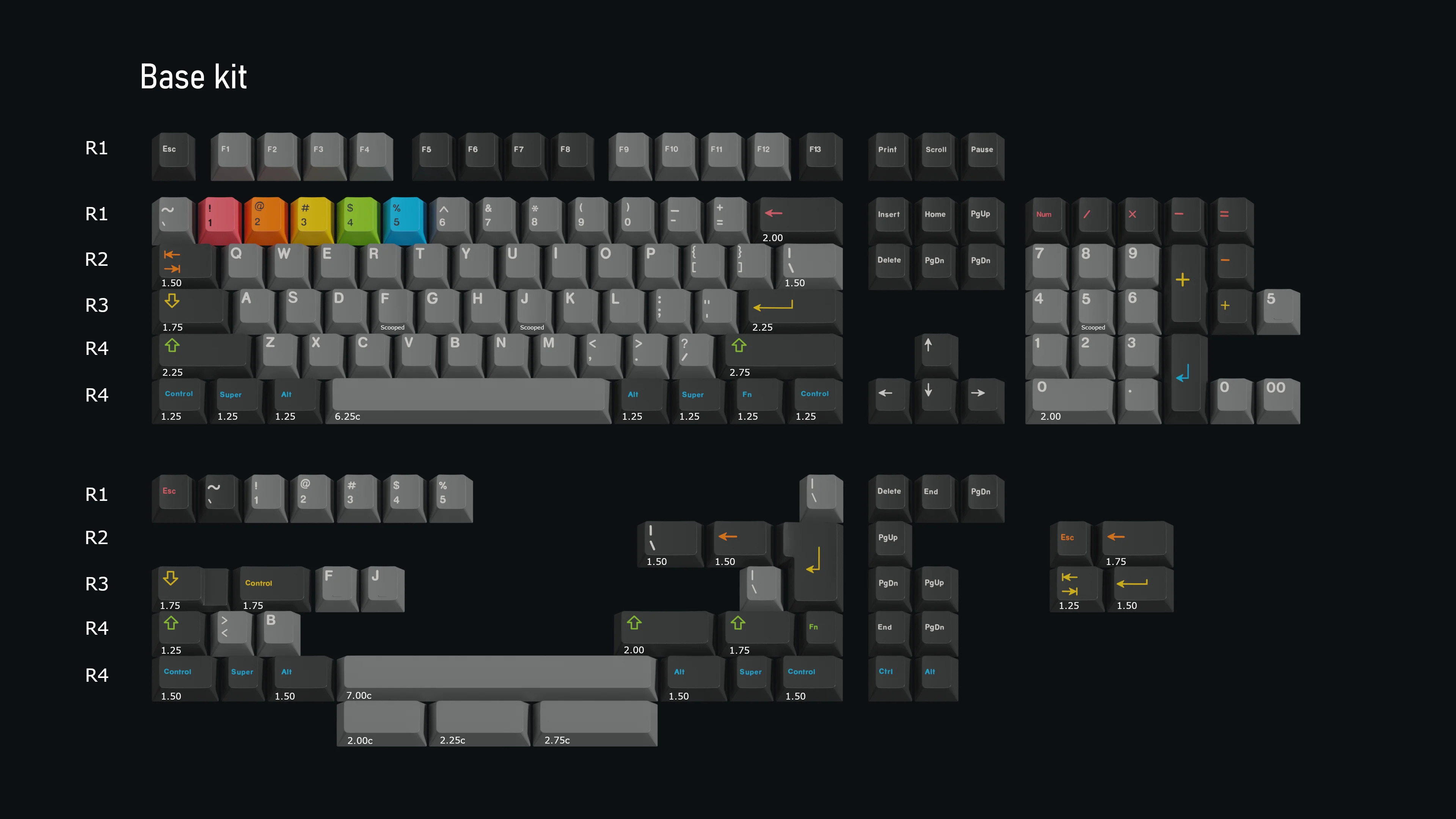 Keycap KeyKobo Instant Cherry ABS Doubleshot