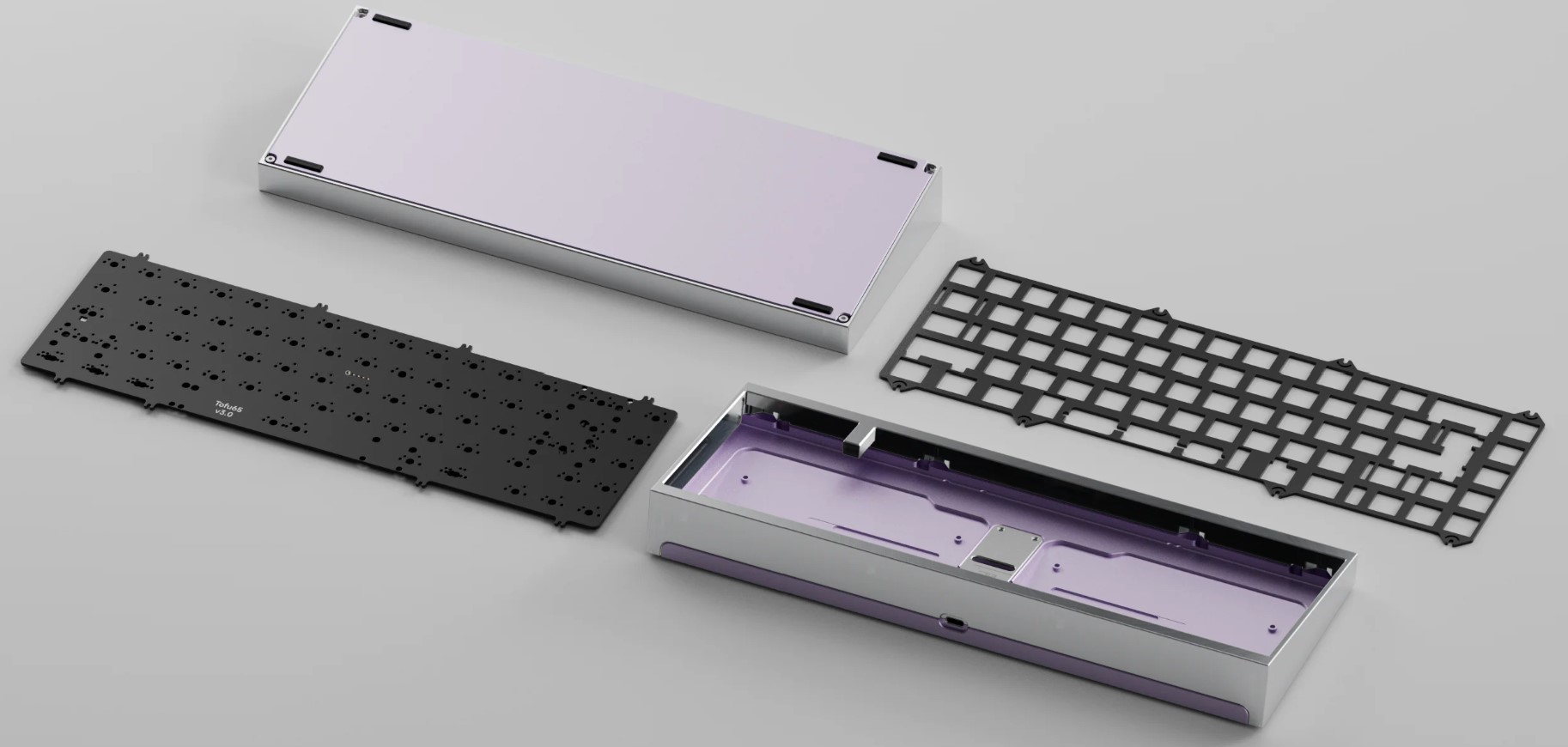 [GB] KIT bàn phím TOFU65 3.0 | BOT CASE