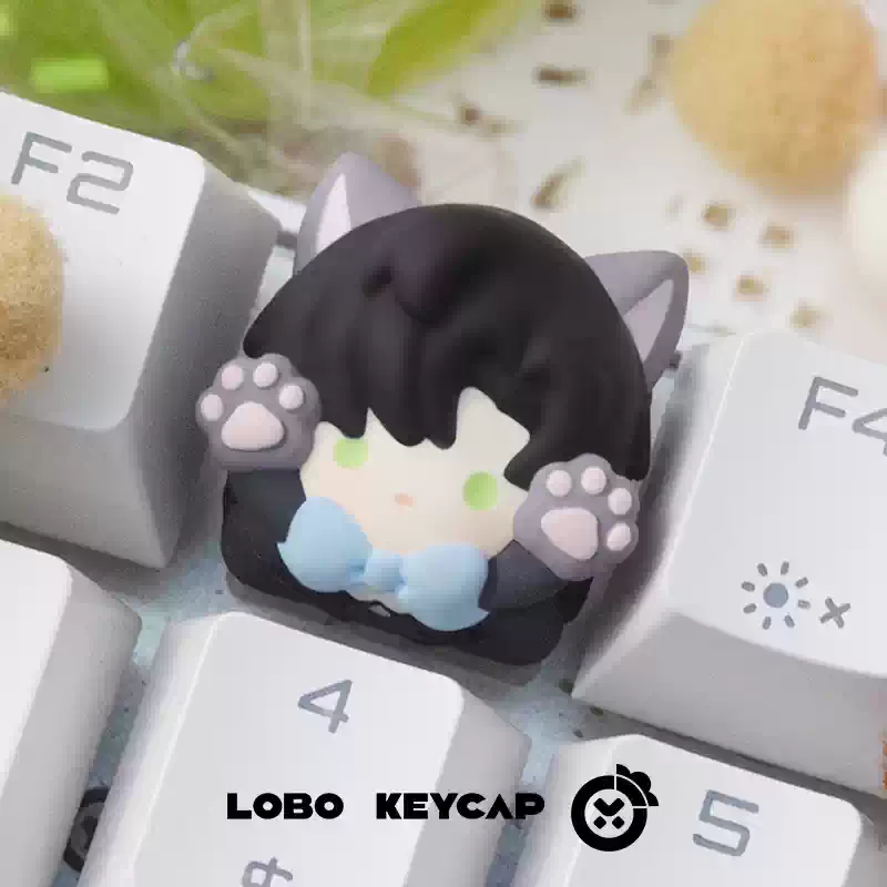 Keycap Artisan Lobo Love and Deep Space