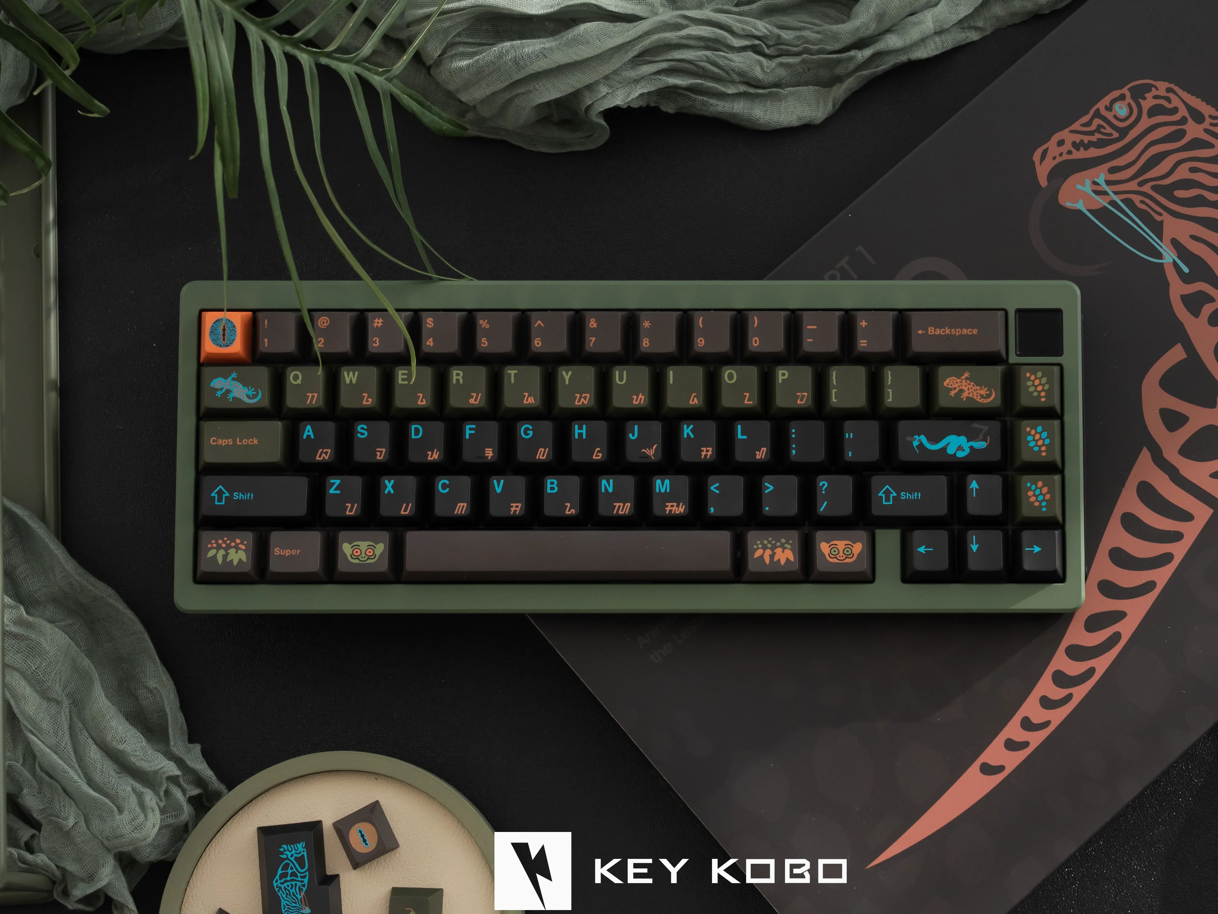 Keycap Cherry KeyKobo Komodo ABS Doubleshot