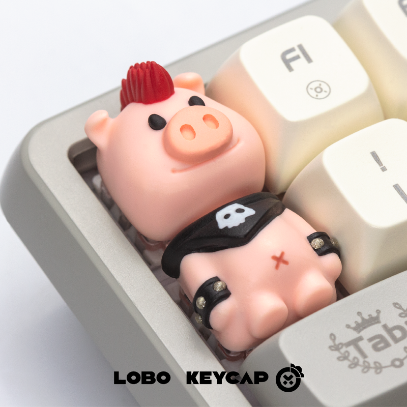 Keycap Lobo Artisan Party Animals