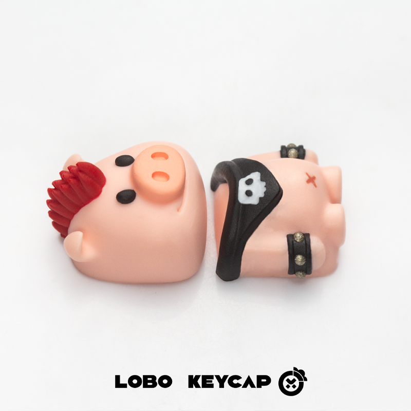 Keycap Lobo Artisan Party Animals