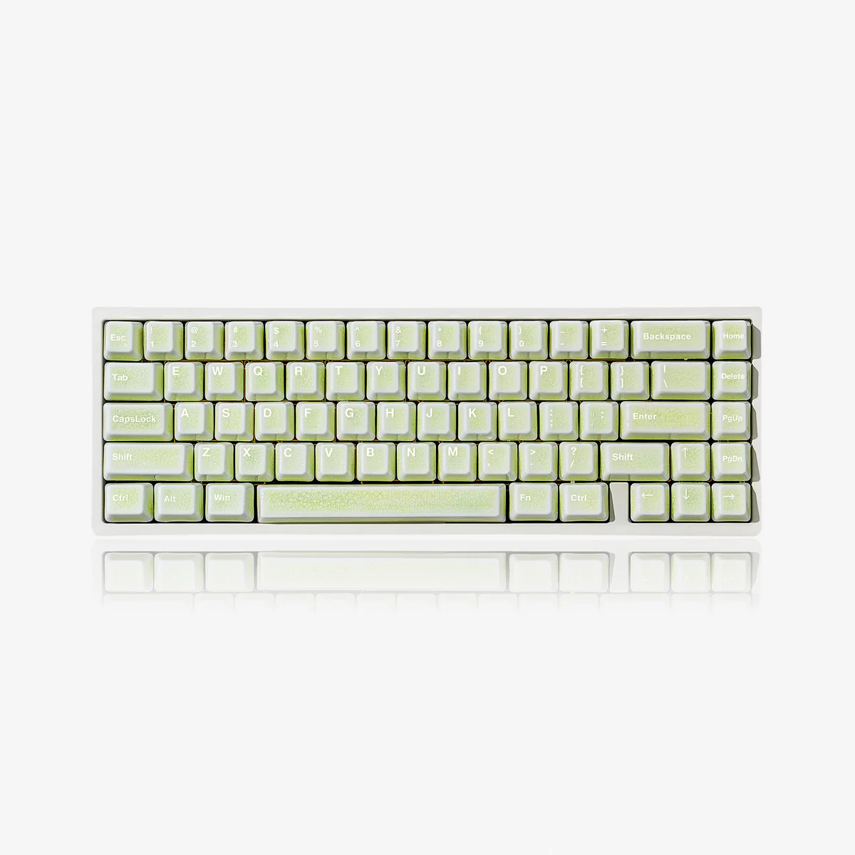 Keycap sứ Cerakey V2 - Green Crazed
