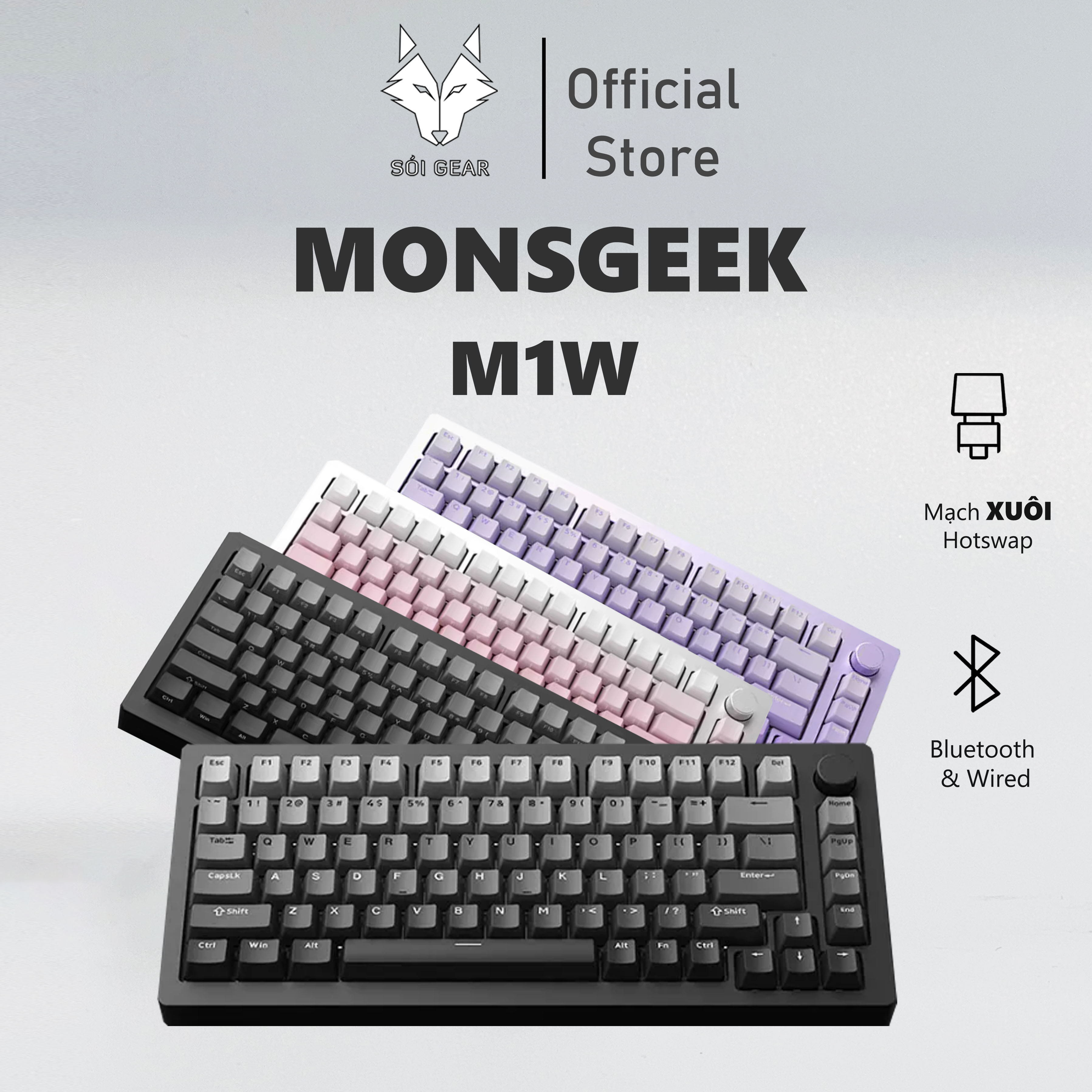 [In Stock] Bàn phím cơ Monsgeek M1W