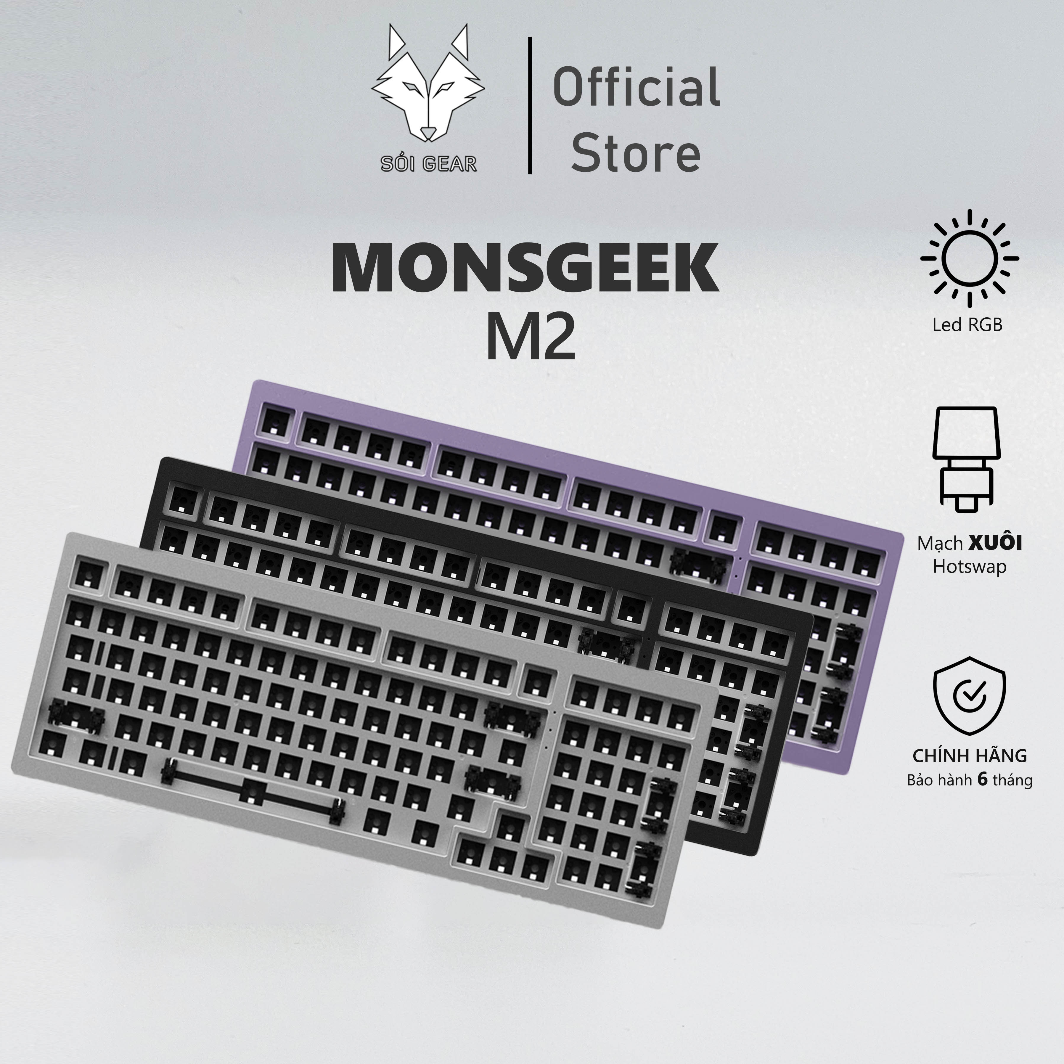 [In Stock] Bàn phím cơ Monsgeek M2 KIT (Nhôm)