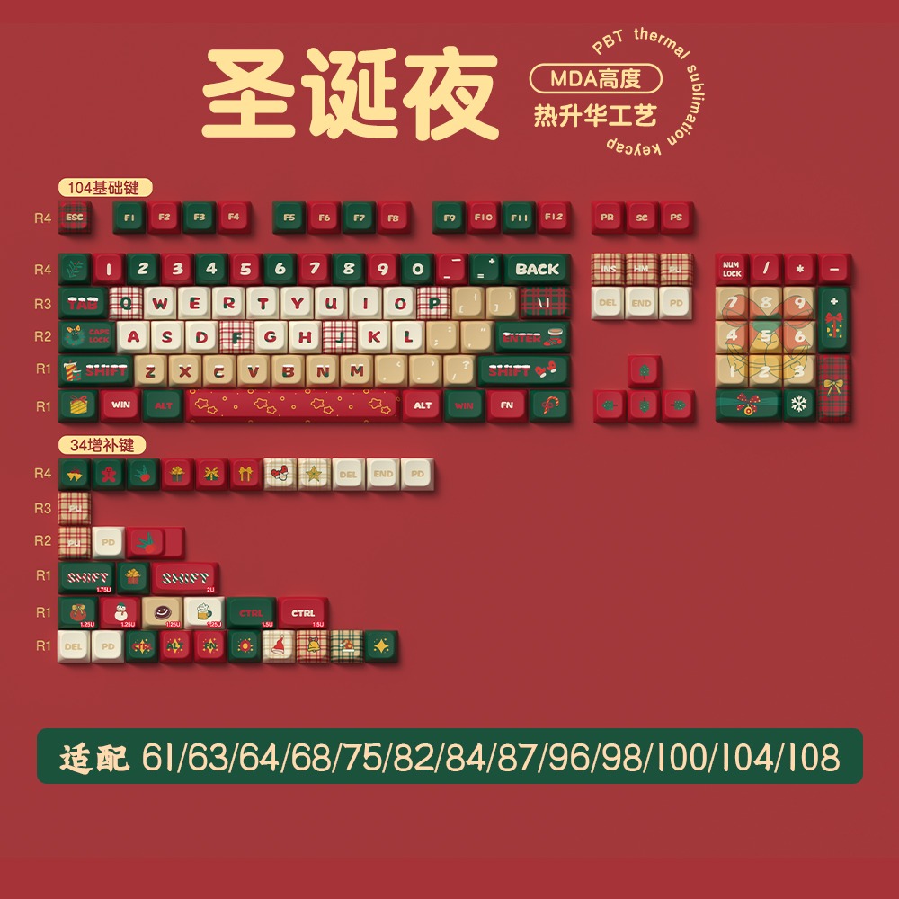 [In Stock] Keycap Christmas Eve