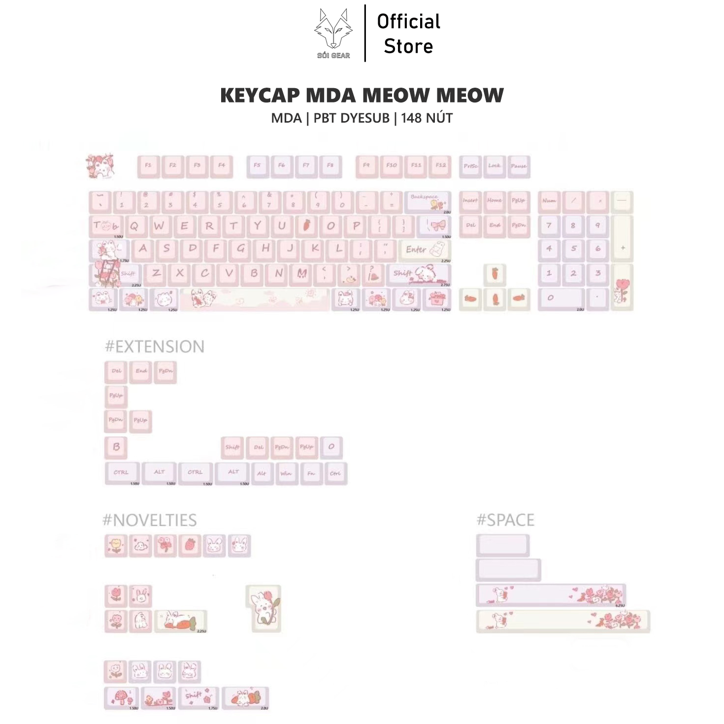 Keycap MDA Meow meow