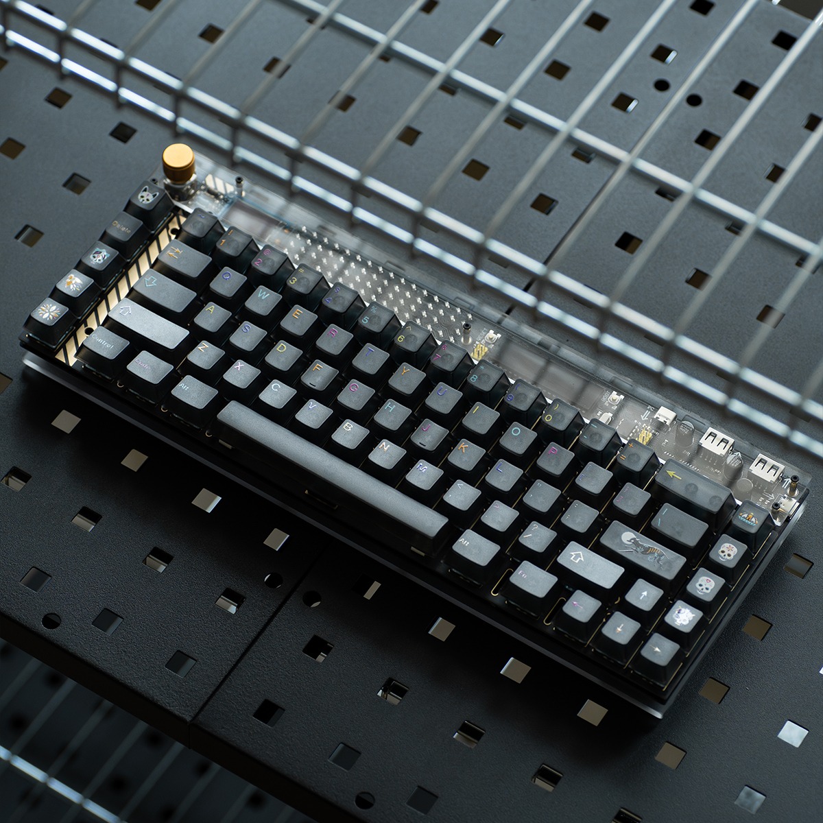 Keycap Cherry Mictlan PC Xuyên led Mintcap