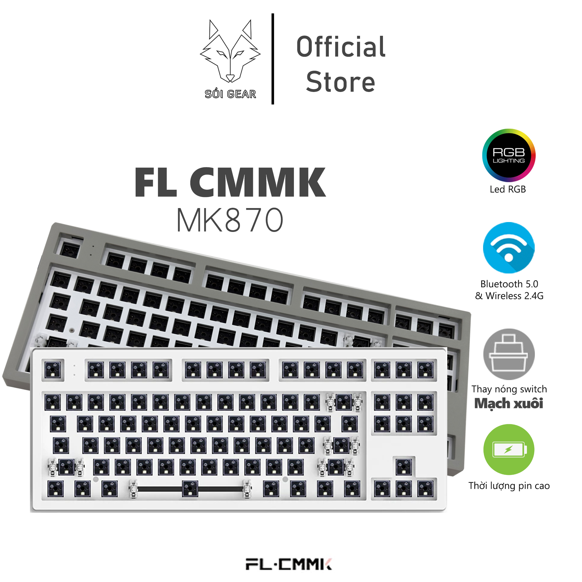 [In Stock] Bàn phím cơ KIT FL CMMK MK870