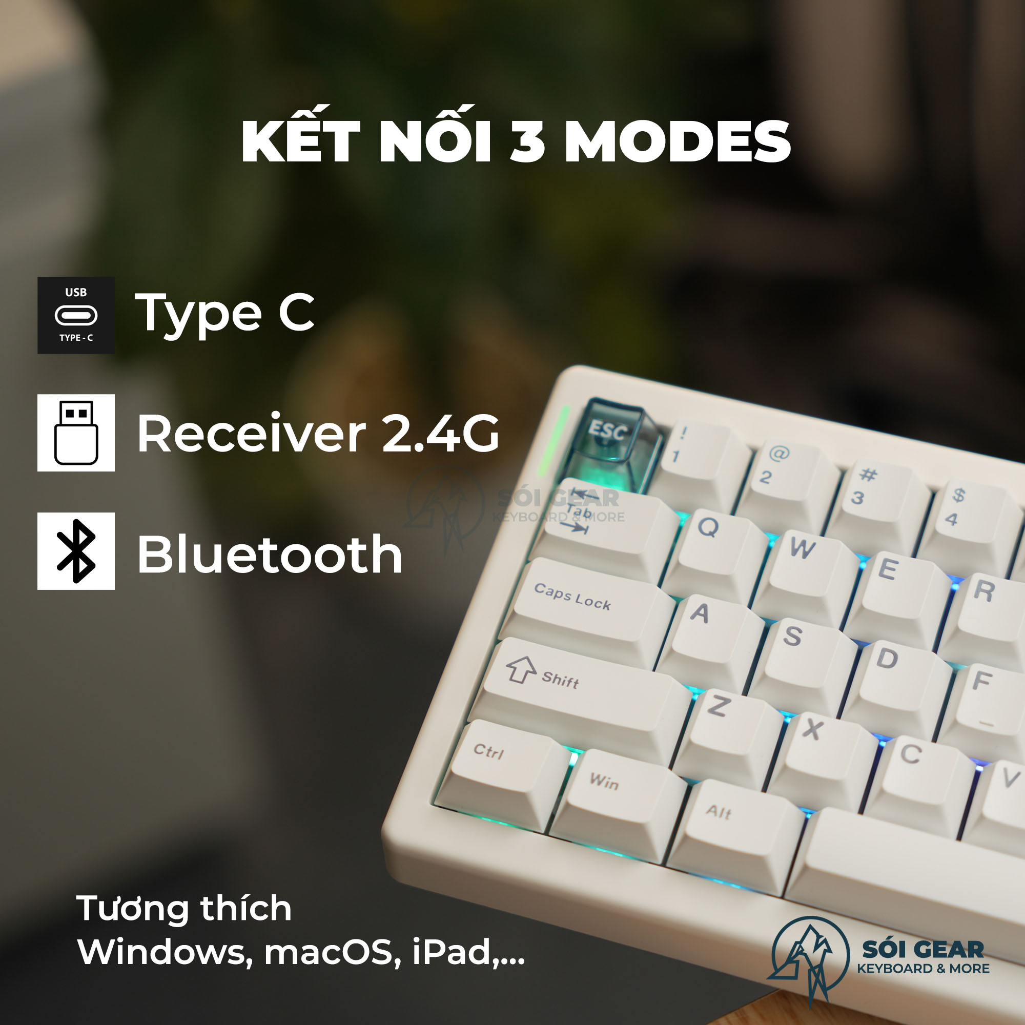 Bàn phím cơ CIDOO QK61 V2