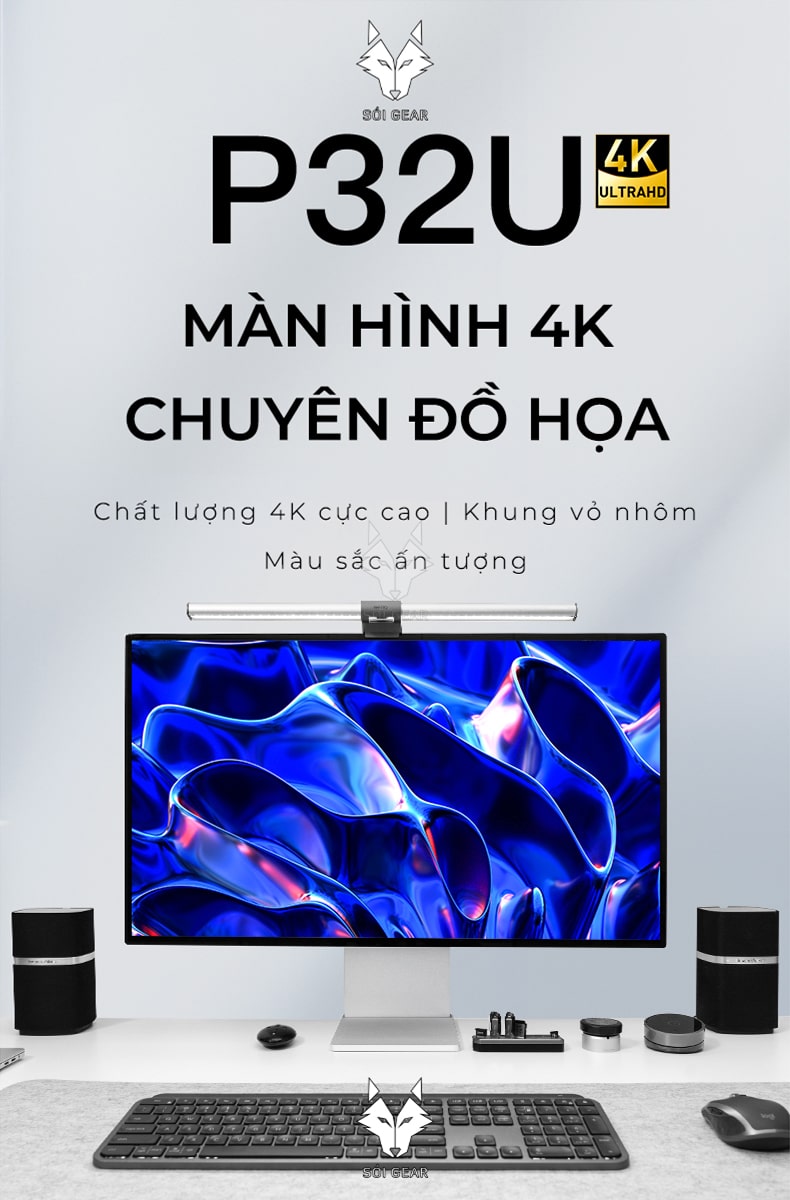 Màn hình Kuycon IPS 4K 60Hz 32 Inch P32U