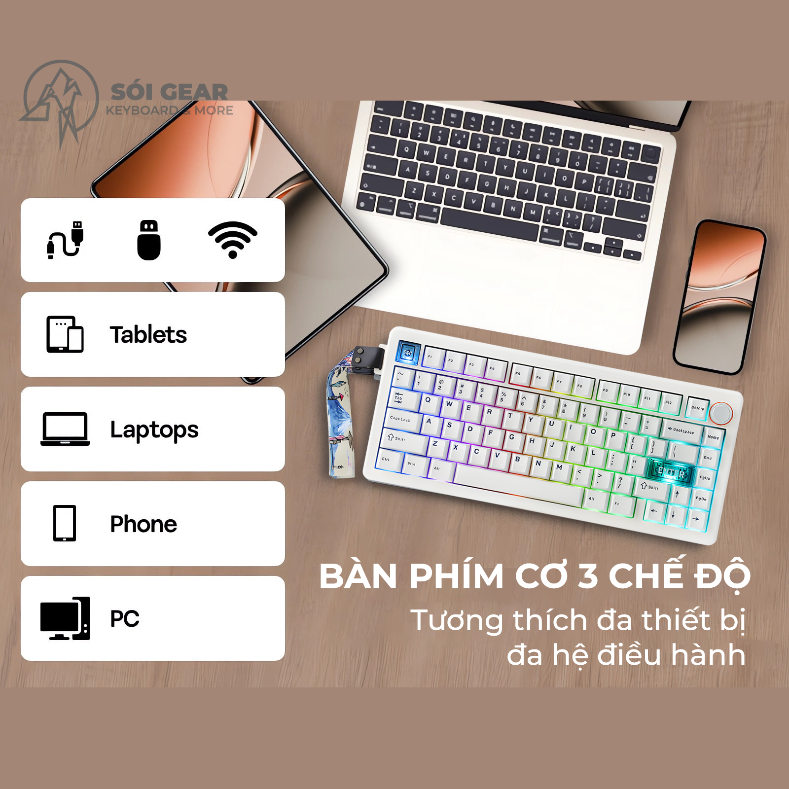 [In Stock] Bàn phím cơ CIDOO QK75